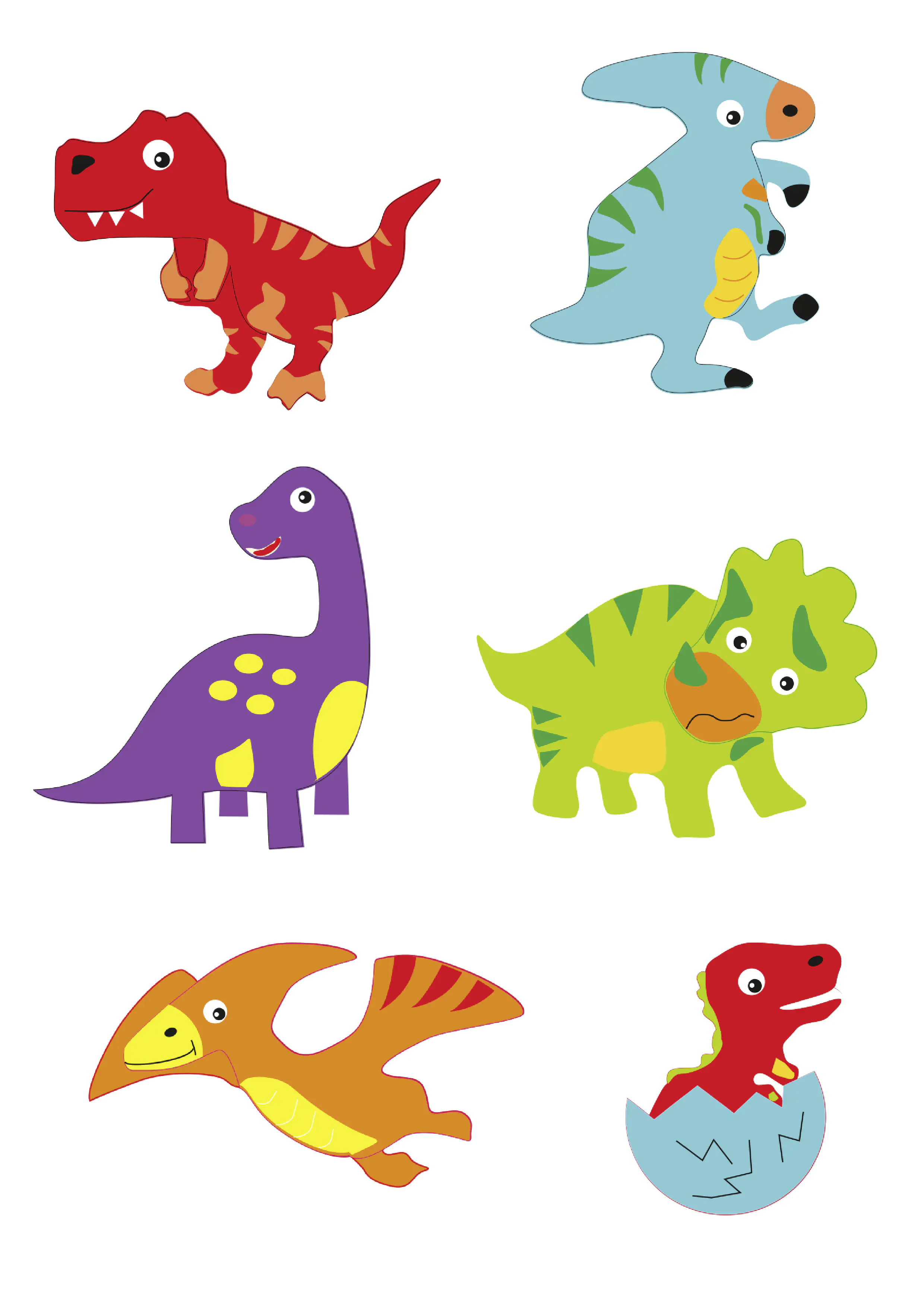 Glorex Moosgummi Sticker Dinosaurier selbstklebend , 12 Stück