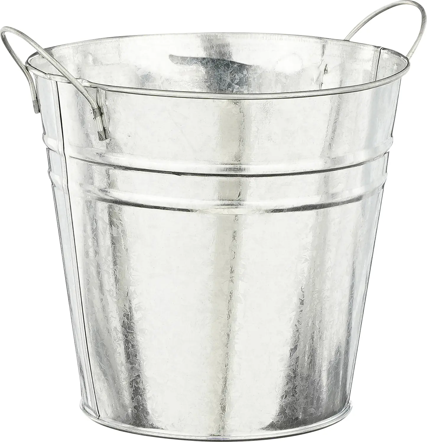 Mica Decorations Blumentopf Eisen Joey mit Griffe grau Ø 16 x 15 cm