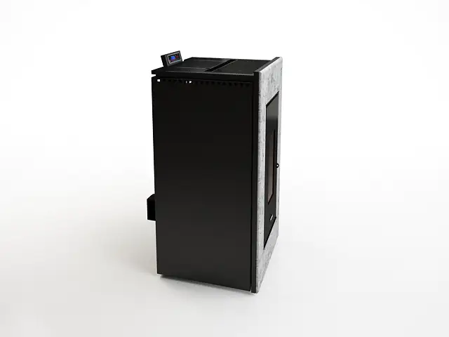 FreePoint Pelletofen VEGA Stahl 10,5 kW schwarz-naturstein FreePoint Pelletofen VEGA Stahl 10,5 kW schwarz-naturstein