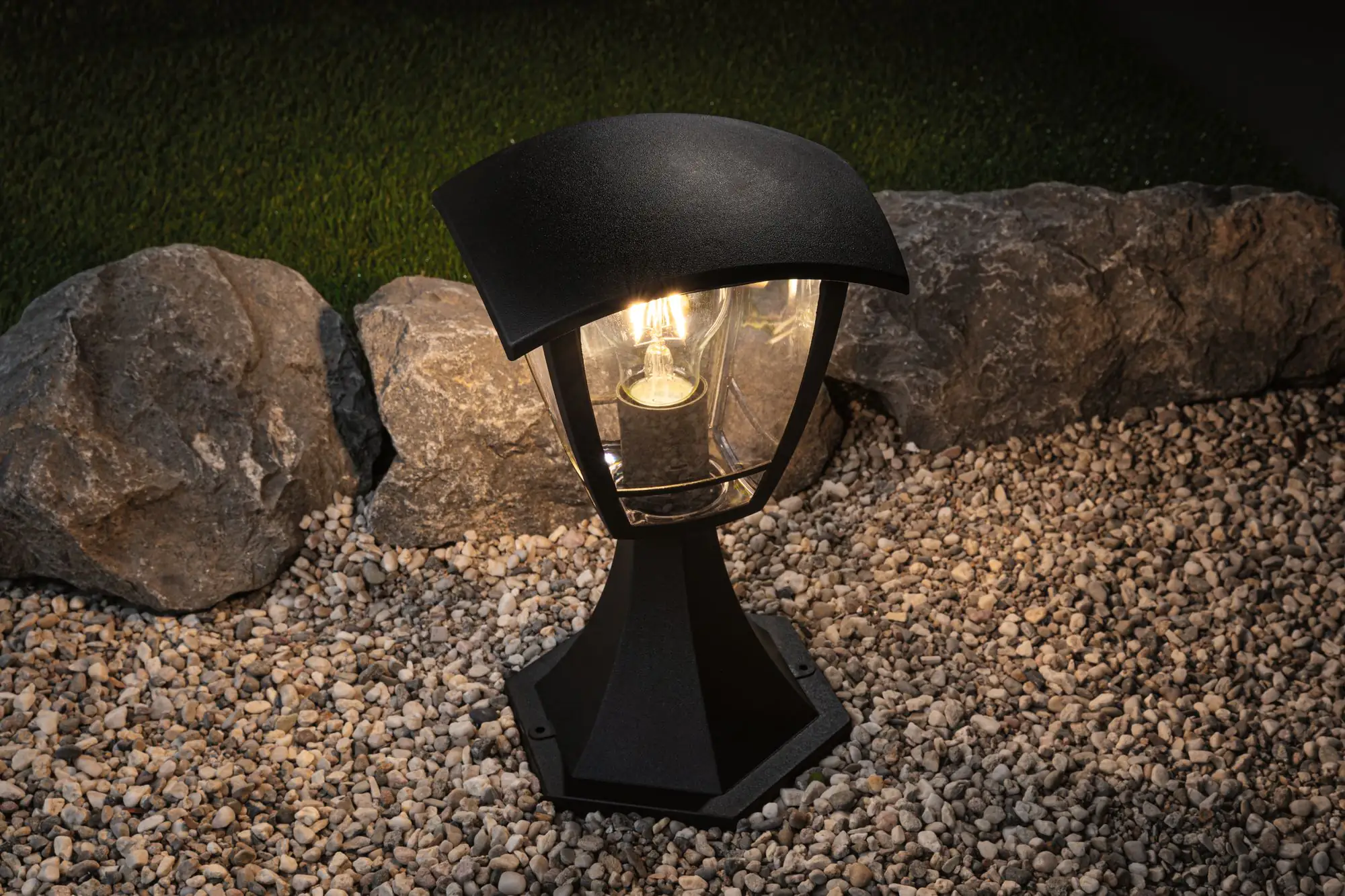 Paulmann Pollerleuchte Classic Curved schwarz 28 cm E27 12 W