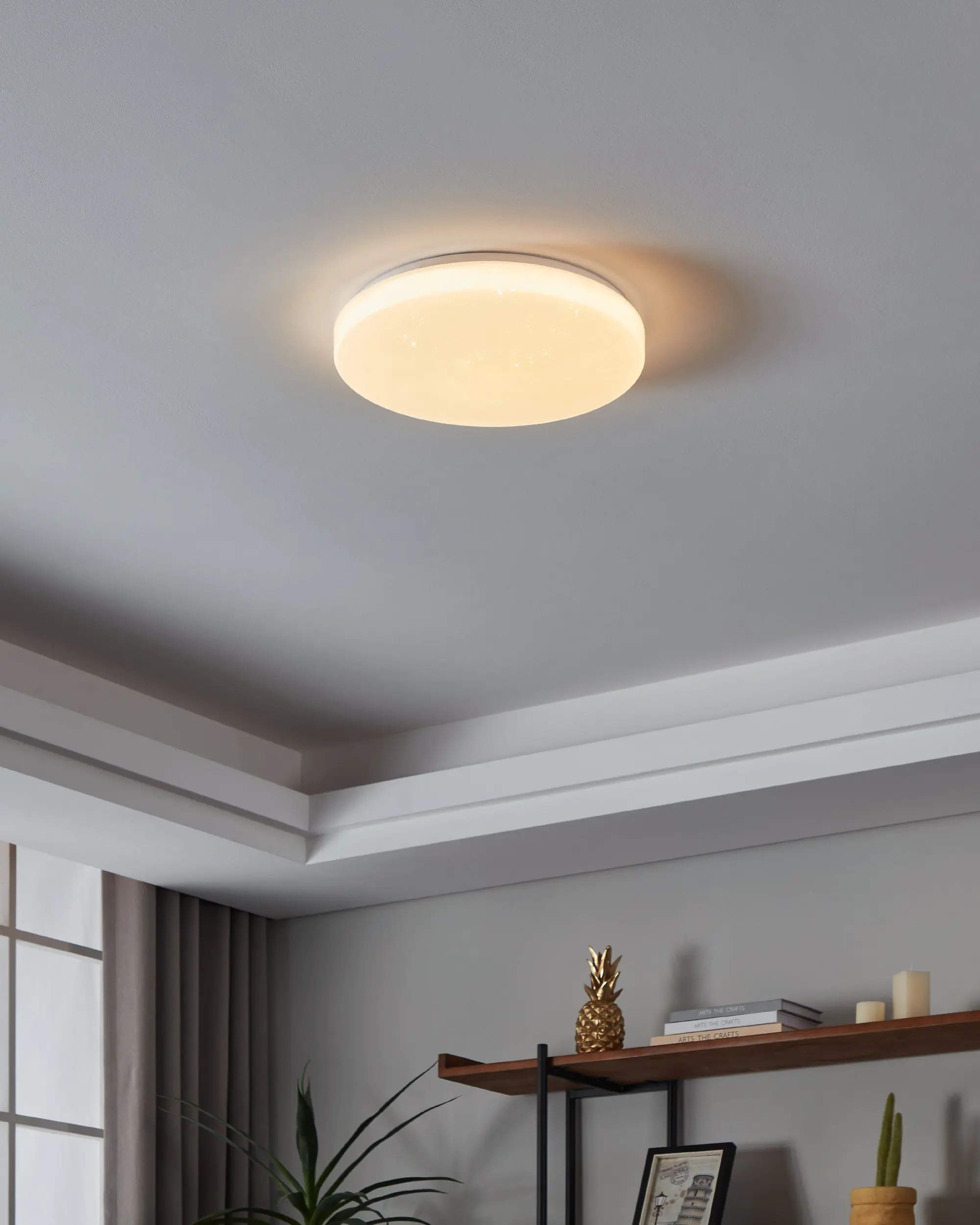 Eglo Connect LED Deckenleuchte Totari-Z weiß Ø 38 cm Kristalleffekt dimmbar Eglo Connect LED Deckenleuchte Totari-Z weiß Ø 38 cm Kristalleffekt dimmbar