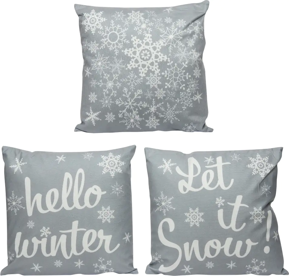 8720194464779 Kaemingk Kissen Polyester Samt grau 40 x 40 cm
