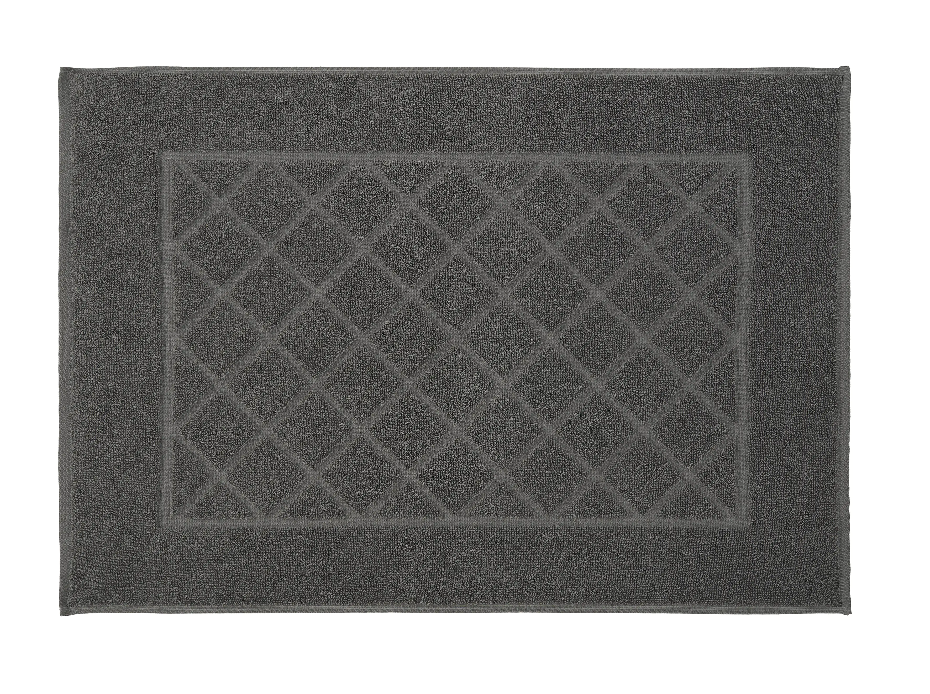 Kleine Wolke Badvorleger Bridge dunkelgrau 50 x 70 cm