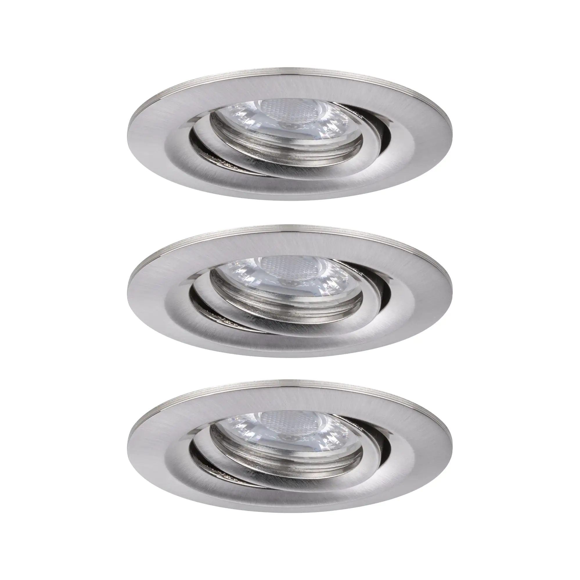 4000870929735_3 Paulmann Einbauleuchten Set Nove mini Plus Coin Eisen schwenkbar dimmbar