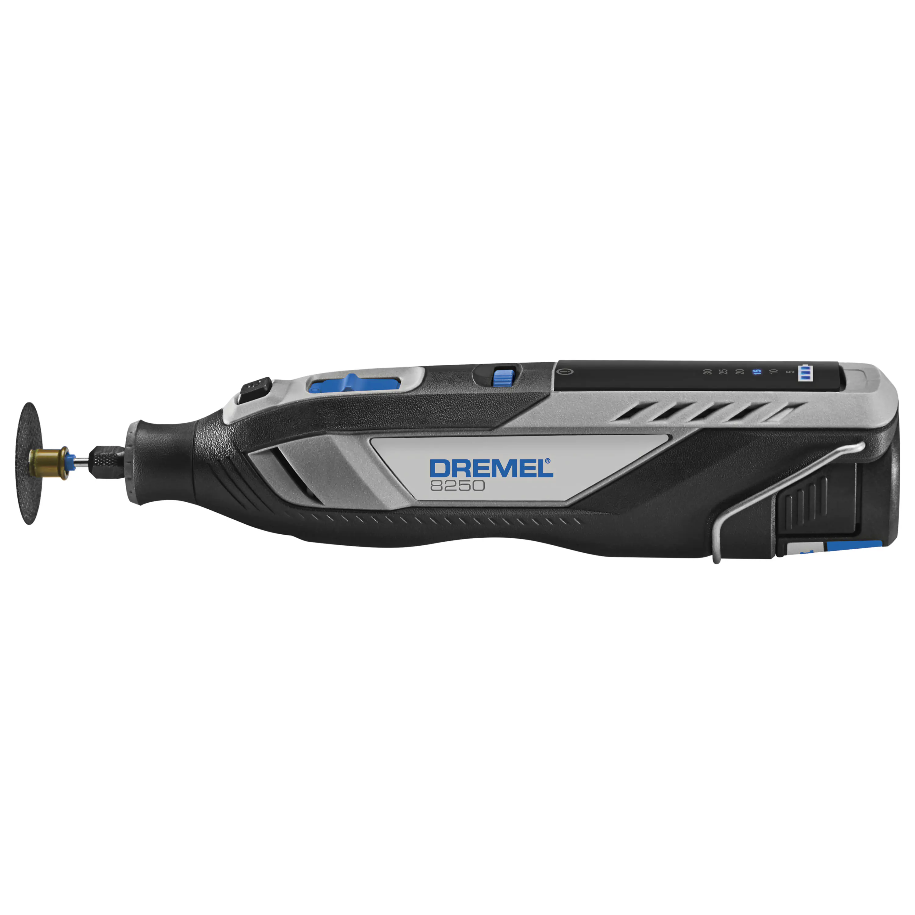 Dremel Akku-Multitool 8250-5 12V 2 Ah mit 5-teiligem Zubehör Dremel Akku-Multitool 8250-5 12V 2 Ah mit 5-teiligem Zubehör