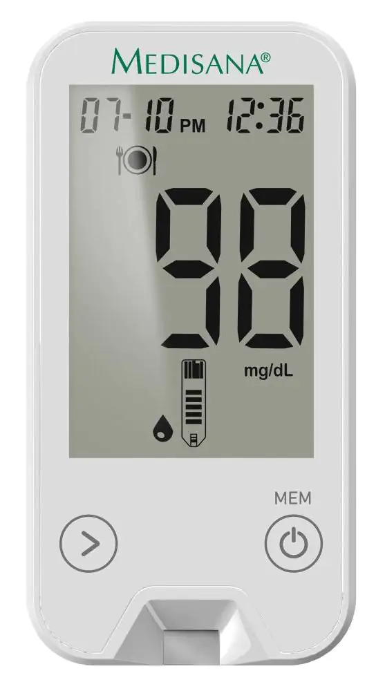 Medisana Blutzuckermessgerät MediTouch 2 Starterset inkl. Stechhilfe, AST-Kappe, 10 Lanzetten, 10 Te Medisana Blutzuckermessgerät MediTouch 2 Starterset inkl. Stechhilfe, AST-Kappe, 10 Lanzetten, 10 Te