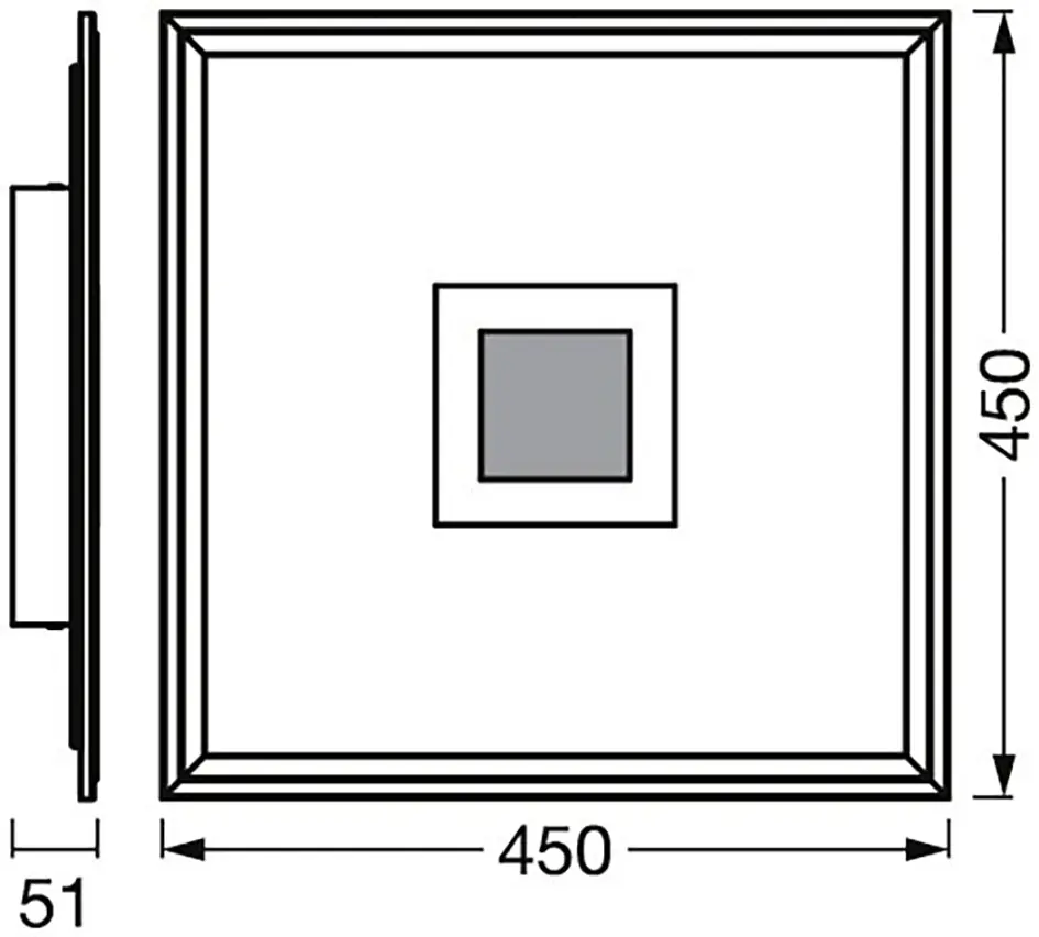 Ledvance LED Panel Planon Plus Smart+WiFi weiß 45 x 45 cm