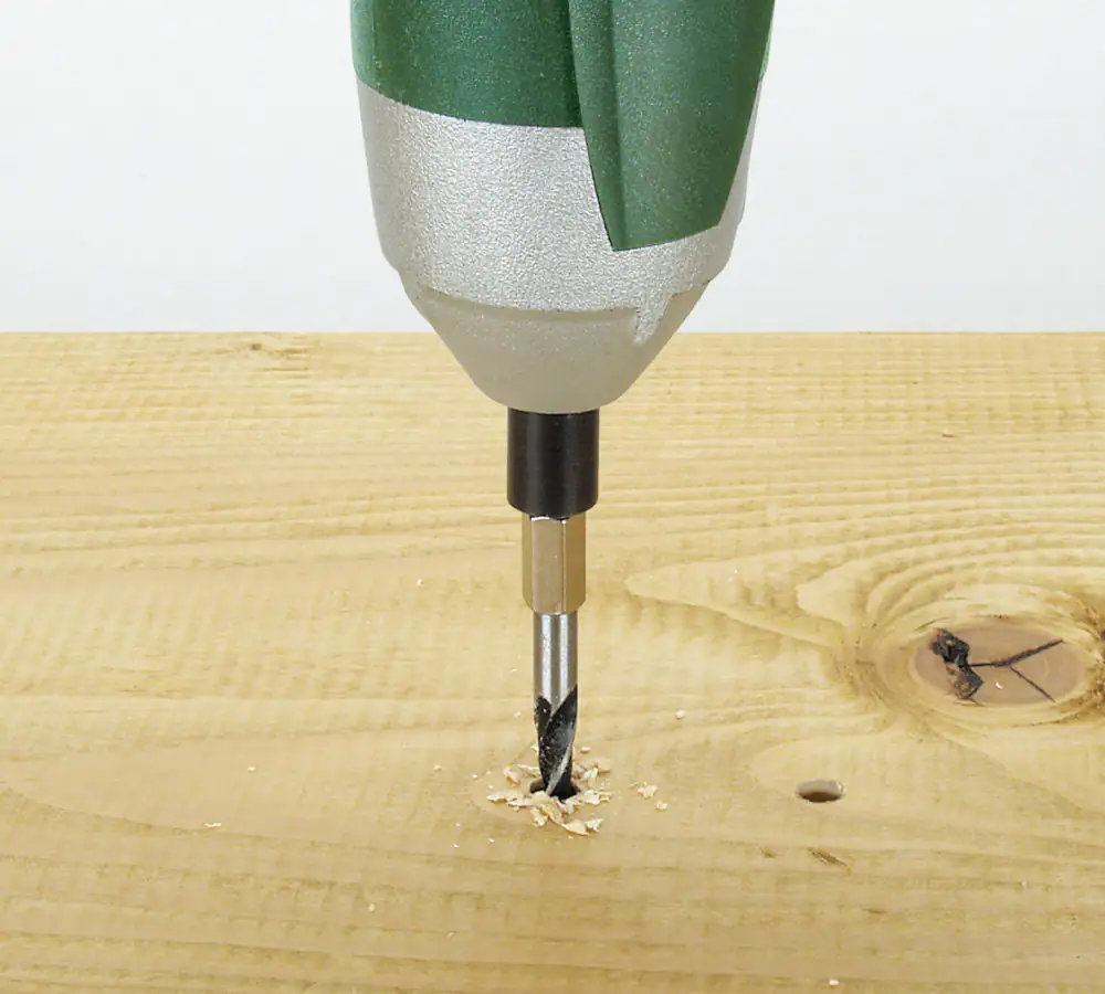 4006885726109_1064201 Wolfcraft Holzspiralbohrer CV Sechskant-Schaft 7261000 Ø 3 mm Sechskant