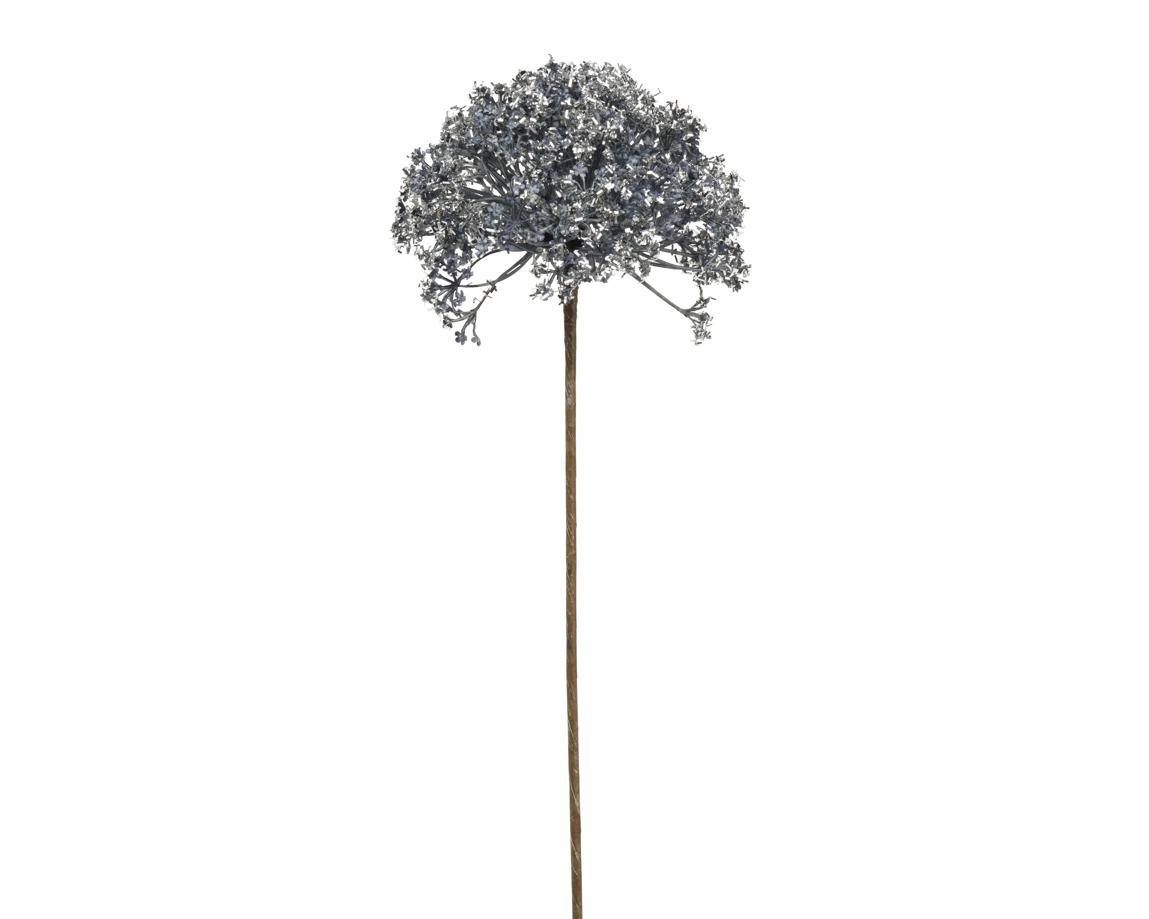 Everlands Weihnachtsdeko Blume Ø 17 x 58 cm eisblau