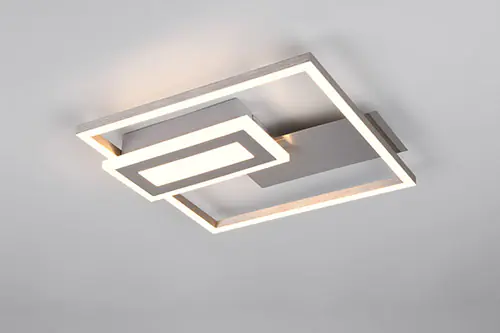 Trio Leuchten LED Deckenleuchte Spiro 22W nickel, Metall