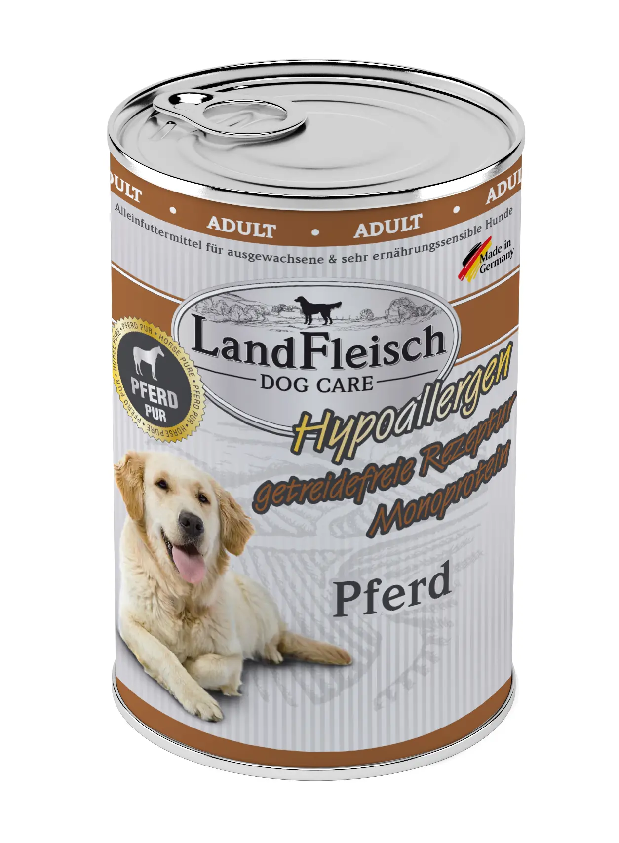Landfleisch Dog Care Hundenassfutter Adult Hypoallergen 400 g Pferd