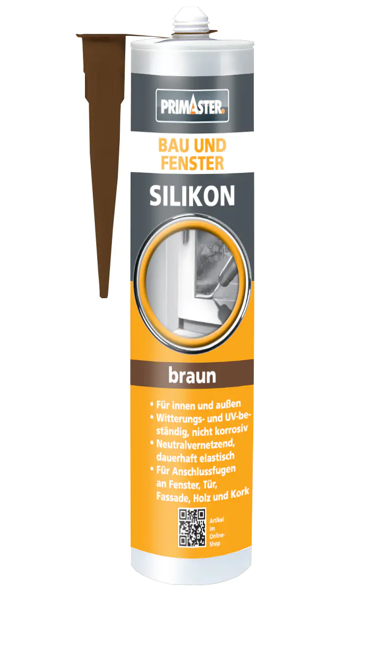 Primaster Bau und Fenster Silikon braun 310 ml