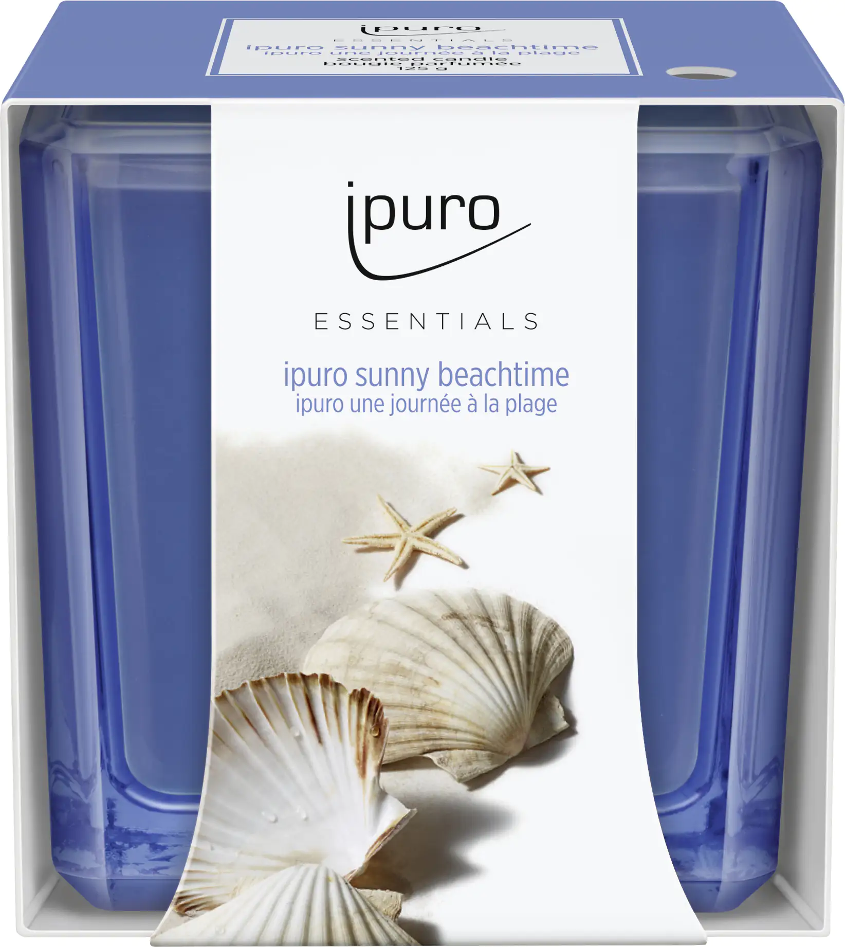 4051281982444 ipuro ESSENTIALS Duftkerze Sunny Beachtime 125 g