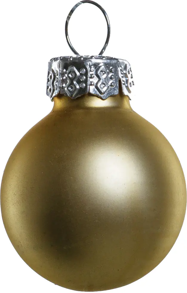 TrendLine Mini-Christbaumkugeln aus Glas Ø 2,5 cm gold-blau 100 Stück