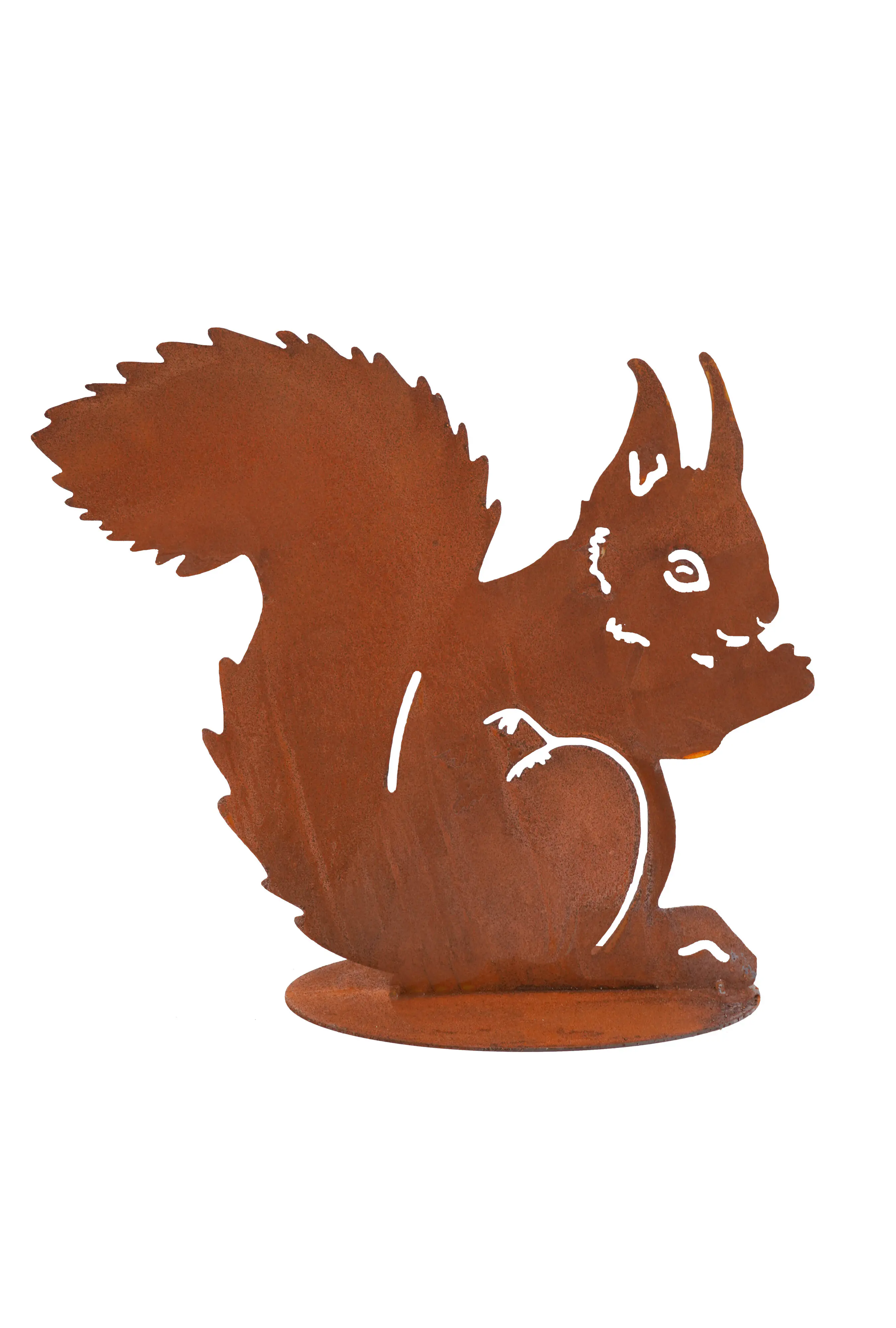 Badeko Dekoaufsteller Eichhörnchen Babsi auf Bodenplatte 25 x 20 cm rostbraun