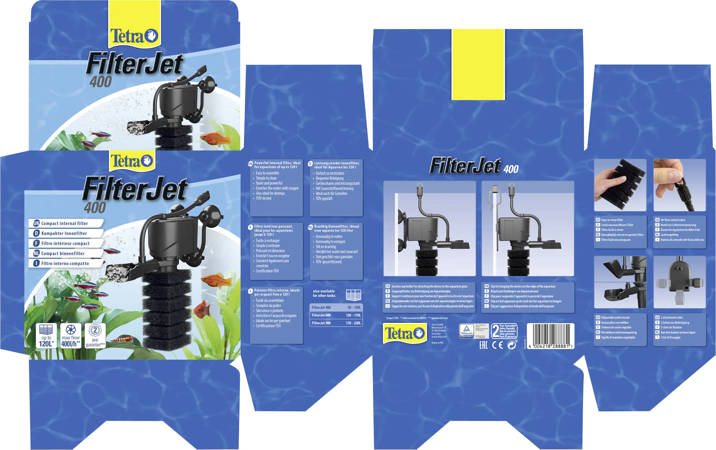 Tetra Aquarienfilter FilterJet 400 Tetra Aquarienfilter FilterJet 400
