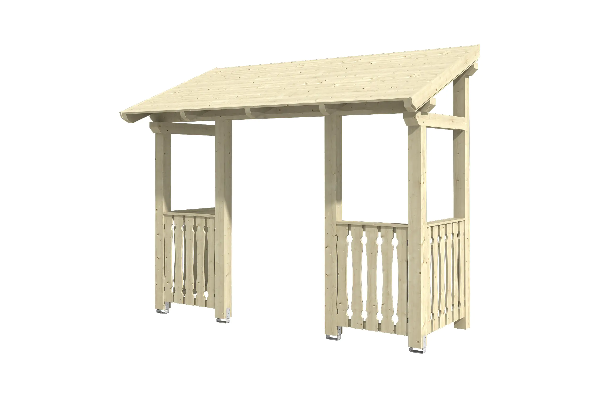 4018211206162 SKAN HOLZ Vordach Paderborn Typ 6 336 x 156 cm, natur