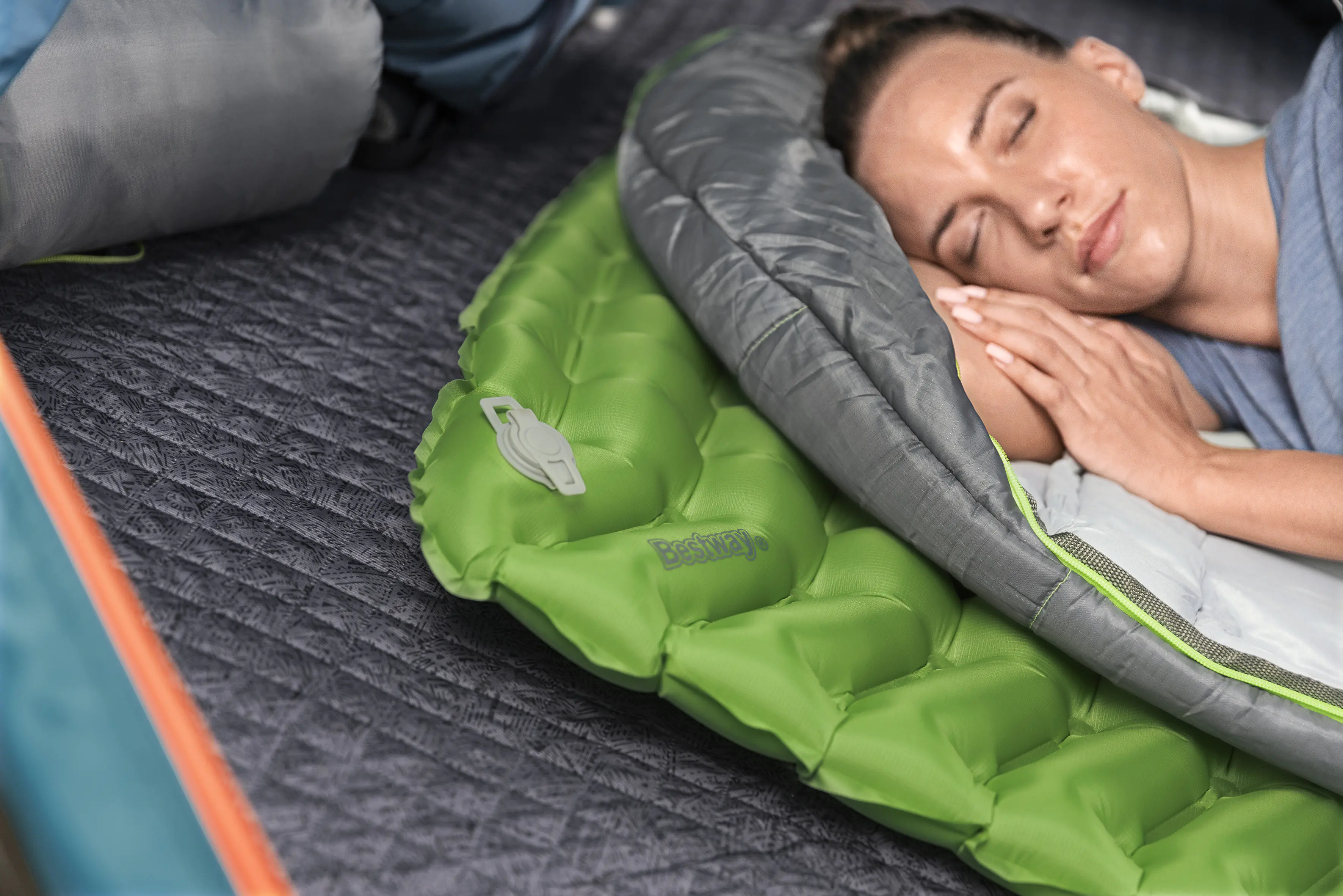 Bestway Isomatte Wanderlite aufblasbar grün 198 x 71 x 7 cm