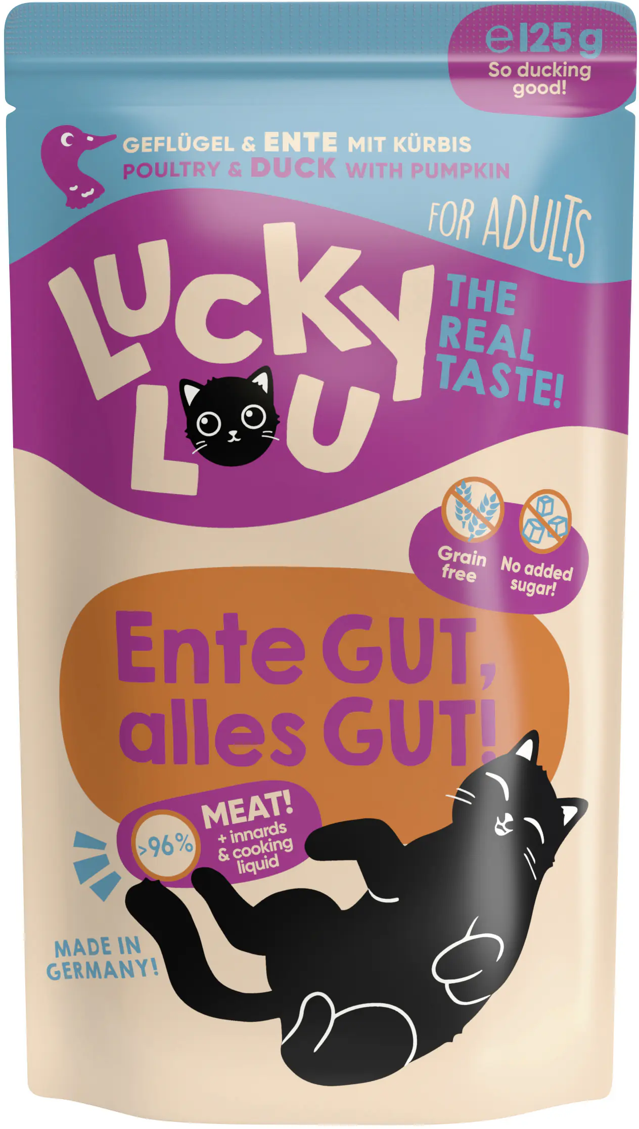 Lucky Lou Lifestage Adult Geflügel und Ente 125g