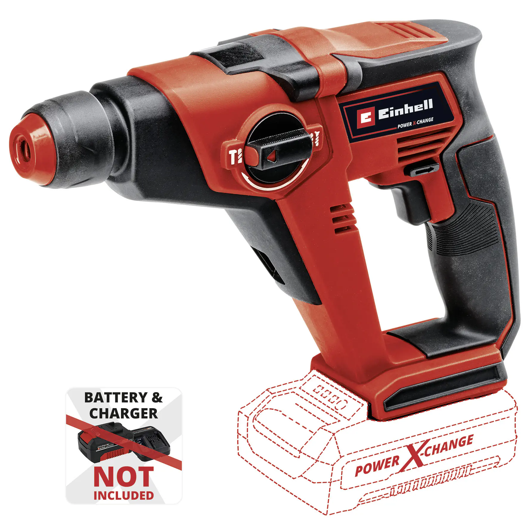 Einhell Akku-Bohrhammer TE-HD 18/12 Li Solo 18 V Einhell Akku-Bohrhammer TE-HD 18/12 Li Solo 18 V