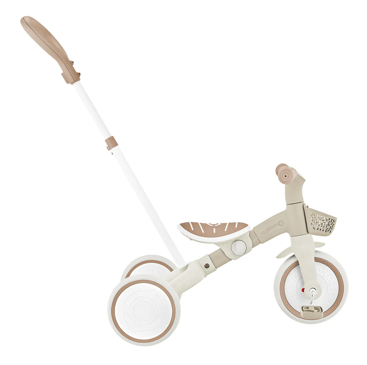 Globber Dreirad für Kinder Learning Trike 3-in-1 Plus Eco taupe