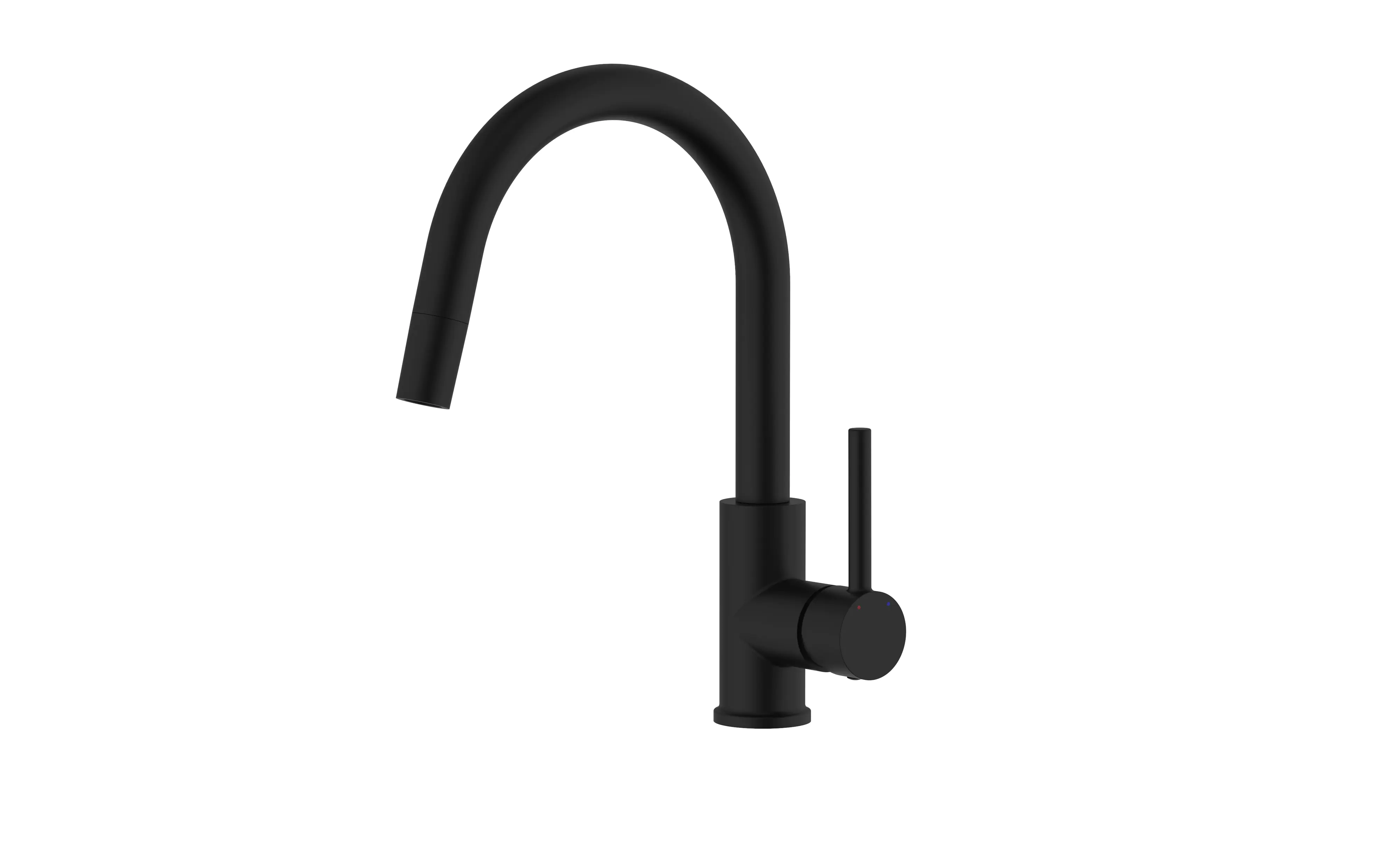 Primaster Küchenarmatur mit herausziehbarer Brause Paris schwarz matt