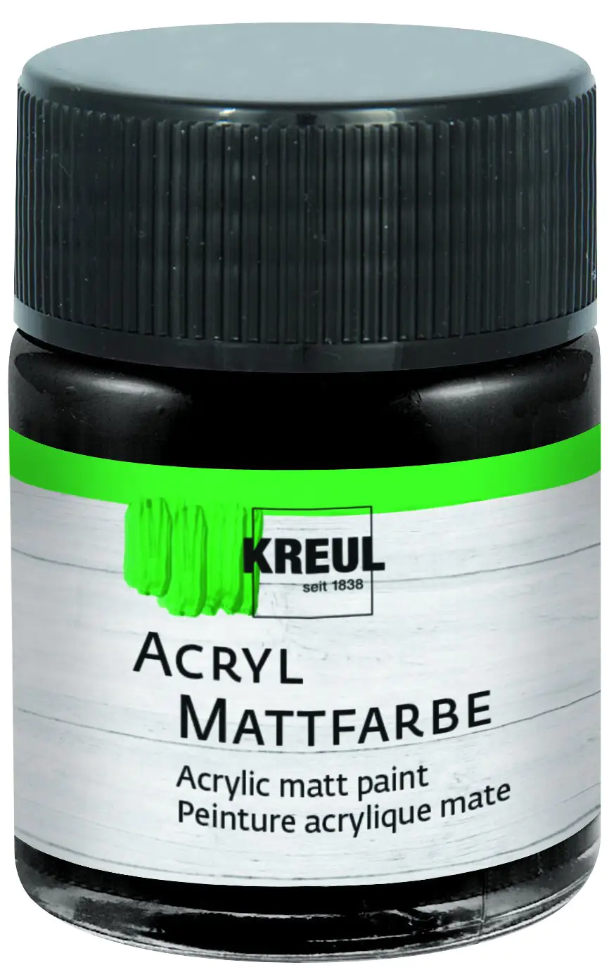 Kreul Acryl Mattfarbe schwarz 50 ml Kreul Acryl Mattfarbe schwarz 50 ml