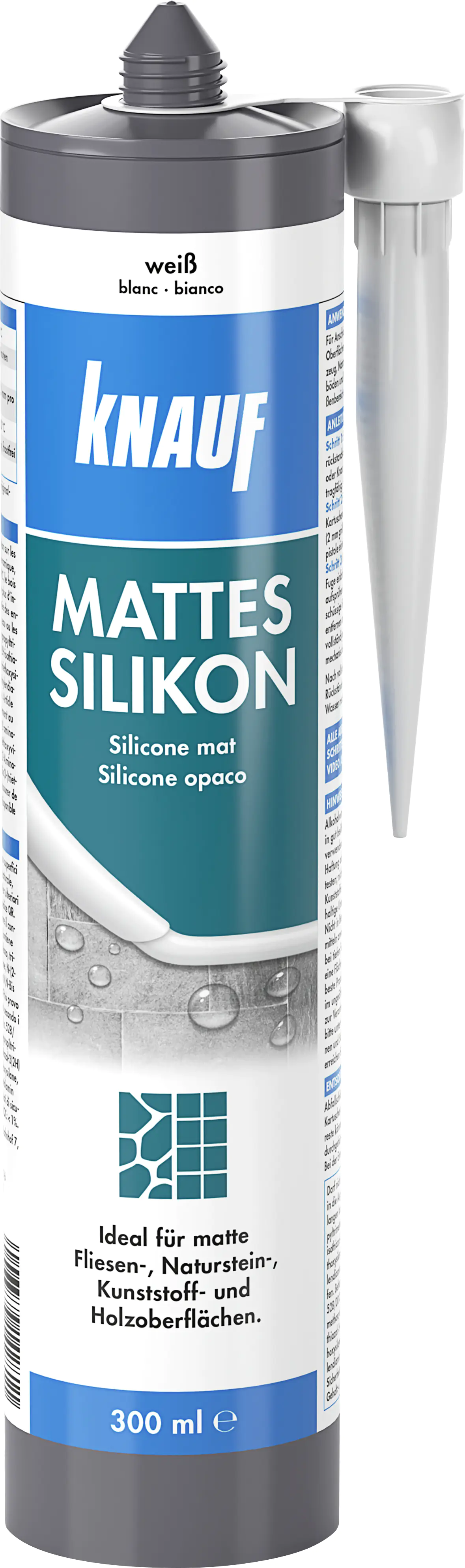 Knauf Mattes Silikon weiß 300 ml Knauf Mattes Silikon weiß 300 ml
