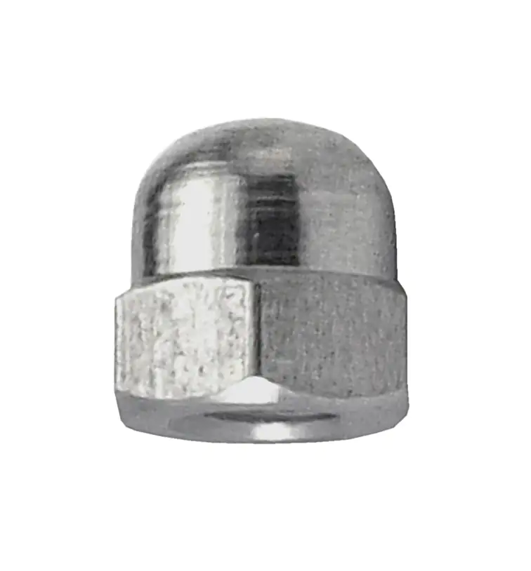 Hutmuttern M5  Edelstahl A4 - 12 Stk.