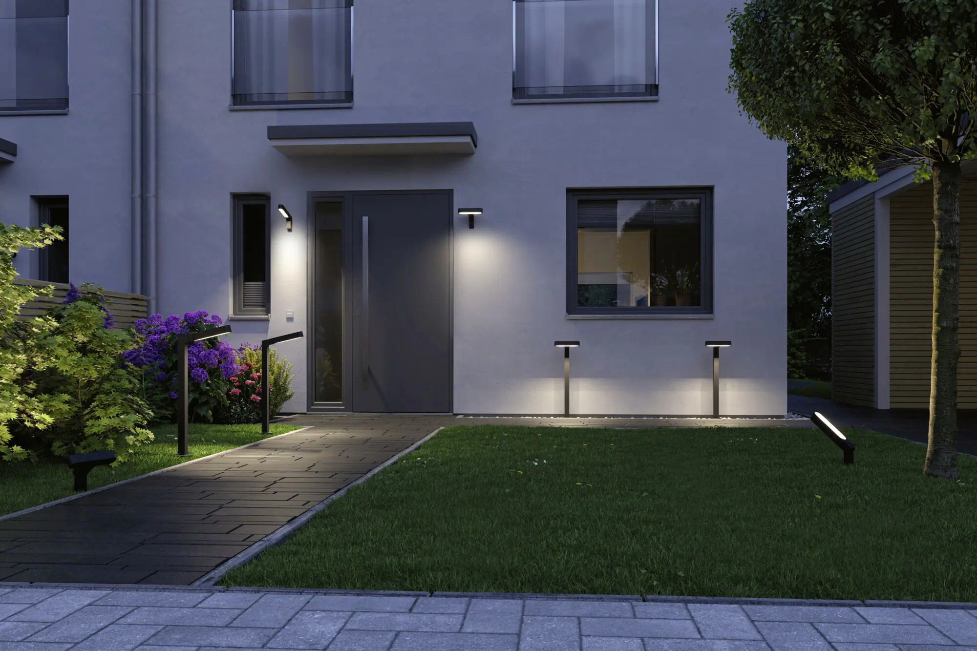 Paulmann Plug & Shine Spot Ito Outdoor, anthrazit, dimmbar, warmweiß