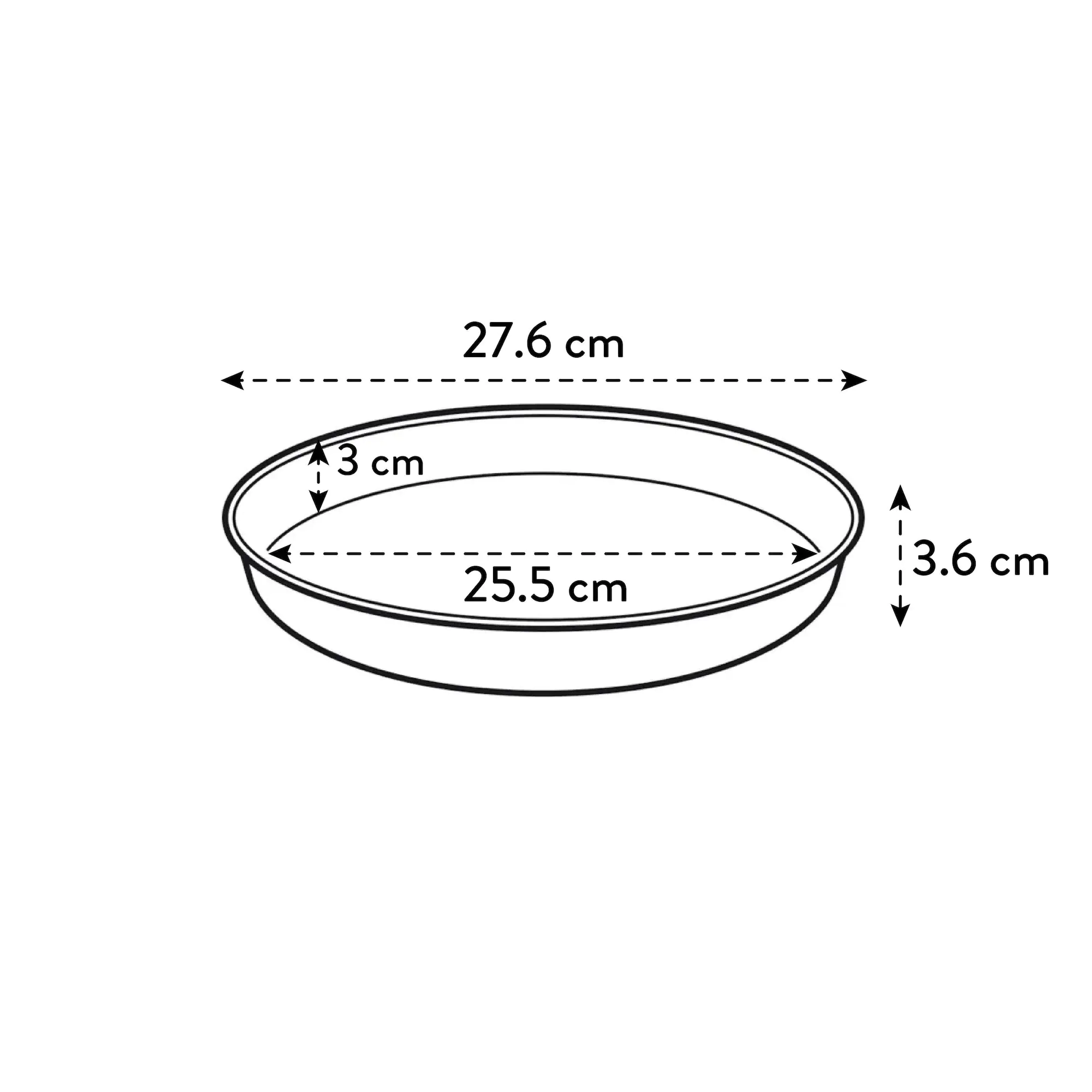 Elho Untersetzer Loft Urban Ø 28 cm terra Elho Untersetzer Loft Urban Ø 28 cm terra