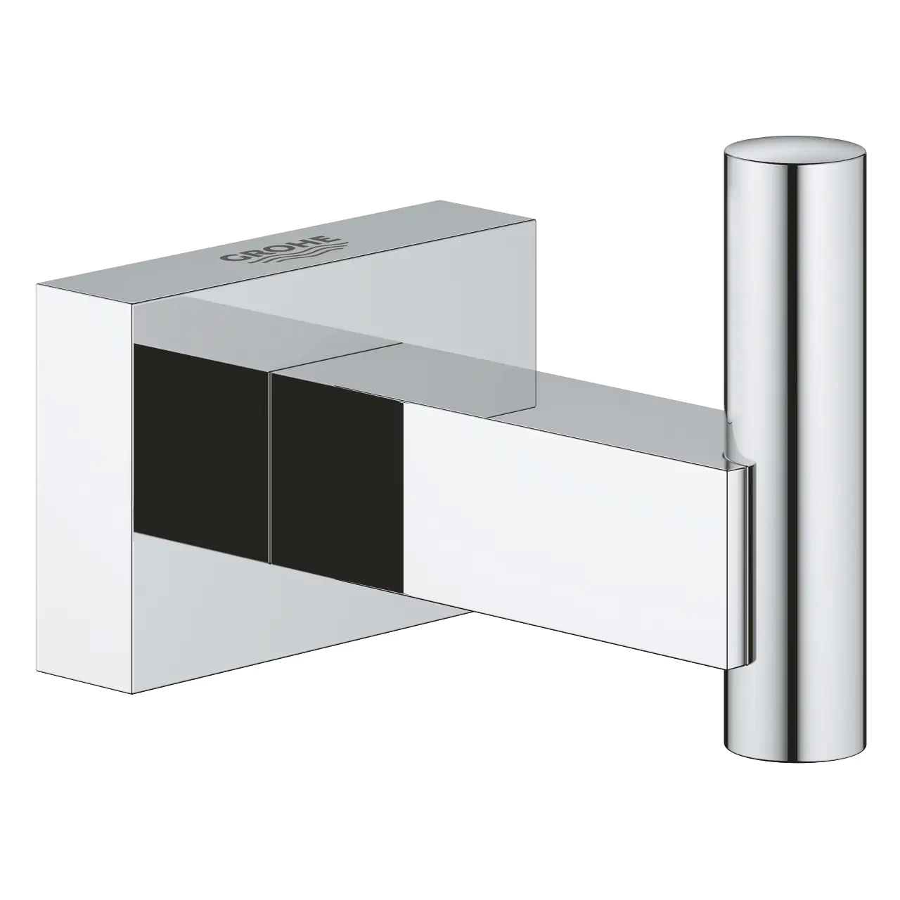 Grohe Bademantelhaken Essentials Cube Metall, chrom, glänzend Grohe Bademantelhaken Essentials Cube Metall, chrom, glänzend