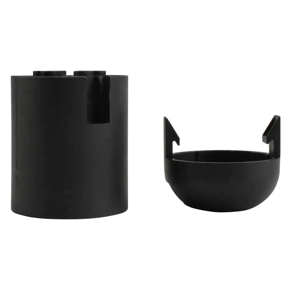 LampenFassung Glattmantel E 27, schwarz kaufen Globus Baumarkt