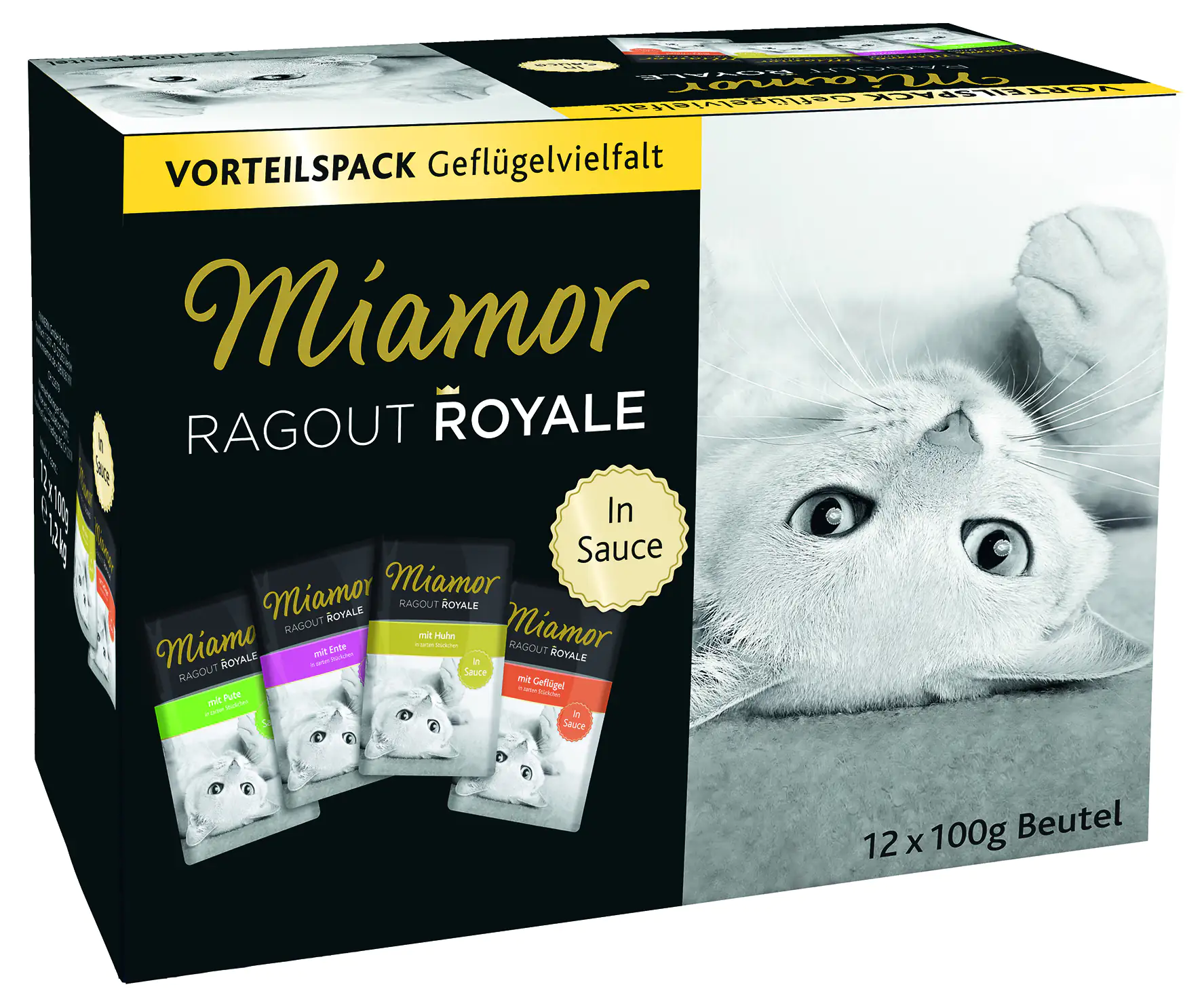 Miamor Ragout Royal Geflügelvielfalt Multipack Katzennassfutter 12 x 100 g