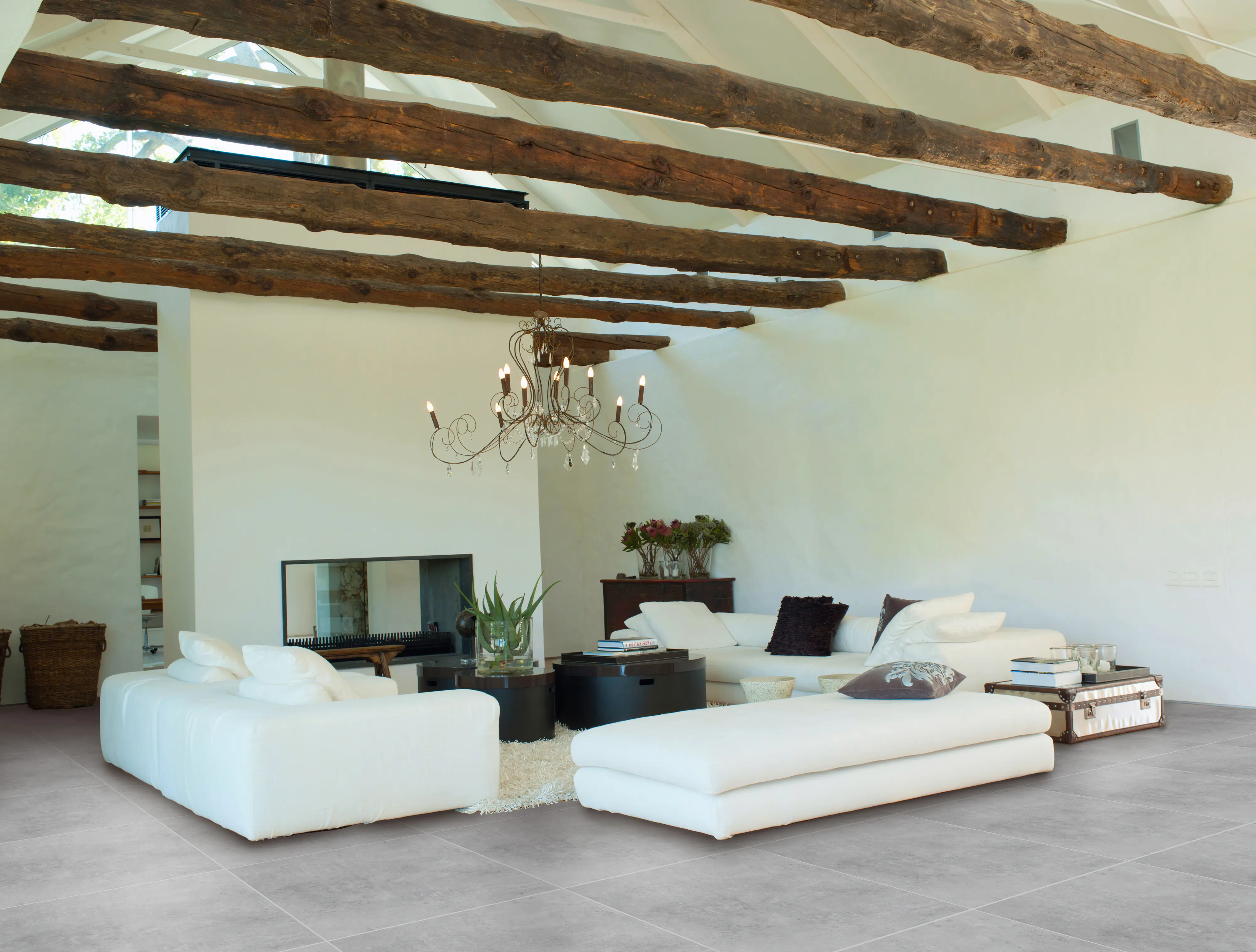 Bodenfliese Feinsteinzeug Hometec Beton 60 x 60 cm grau Bodenfliese Feinsteinzeug Hometec Beton 60 x 60 cm grau