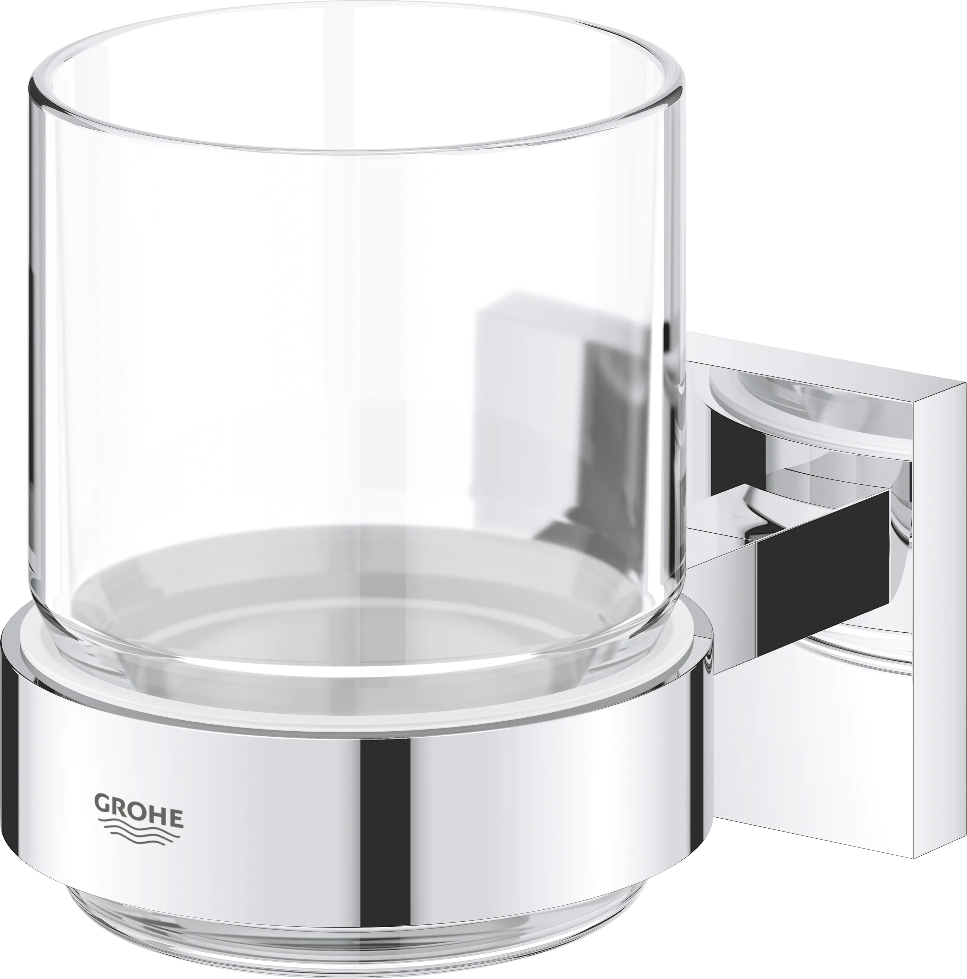 Grohe Start Cube Glas mit Halter chrom Grohe Start Cube Glas mit Halter chrom