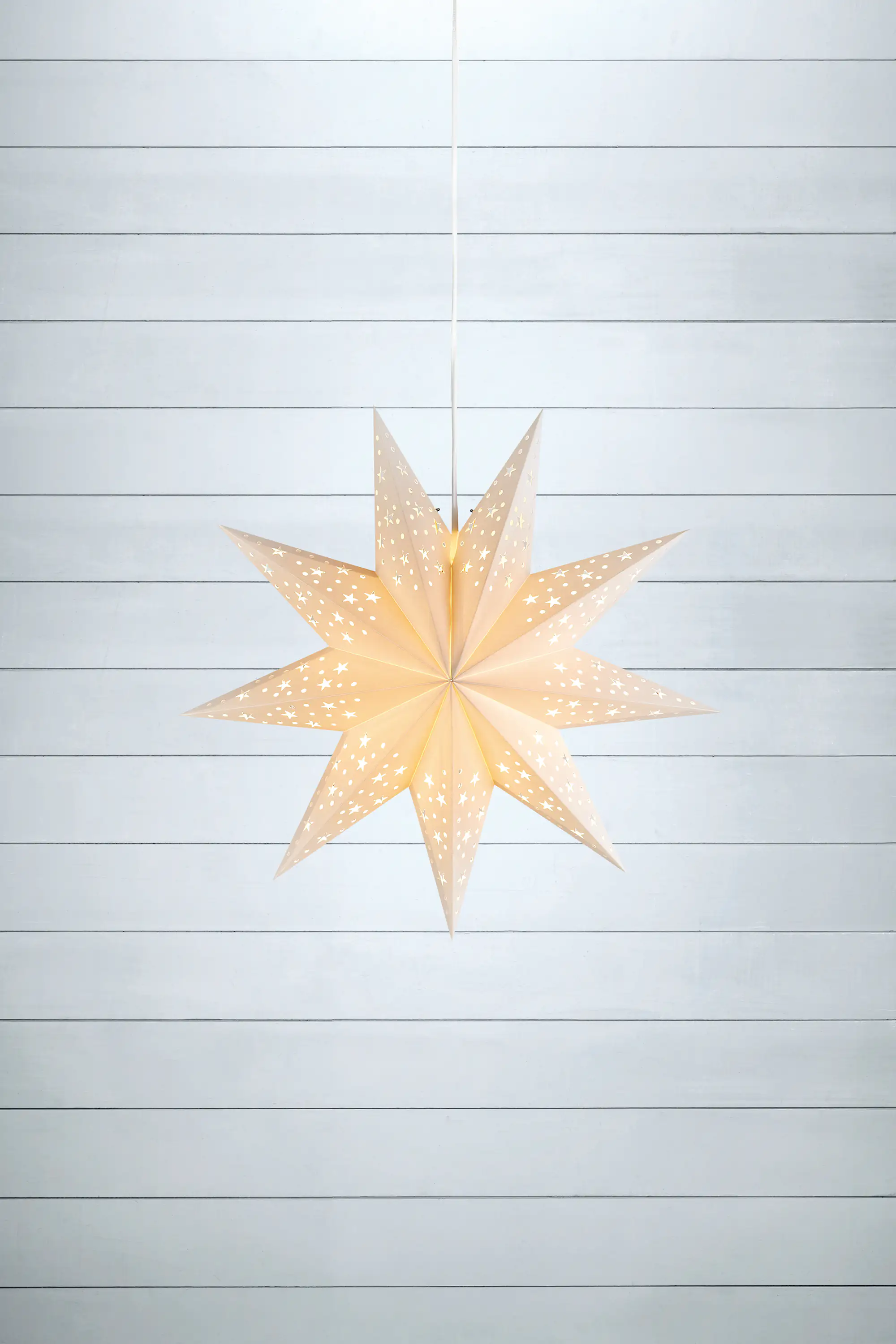 Markslöjd Papierstern Solvalla weiß, Ø 45 cm