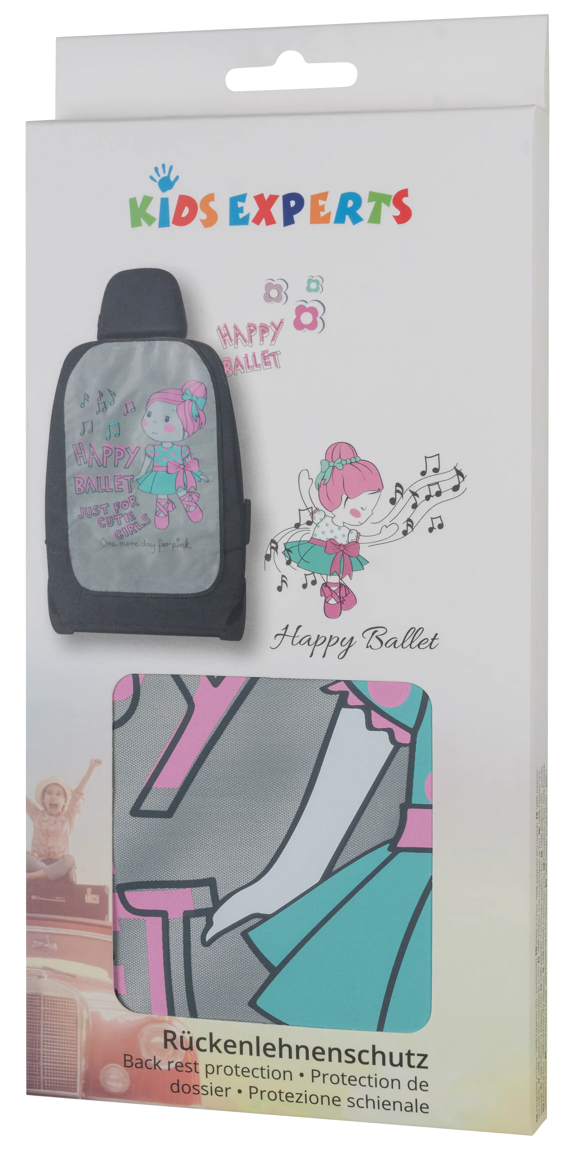 Walser Autositz Rückenlehnenschutz Ballet Doll rosa 1-teilig