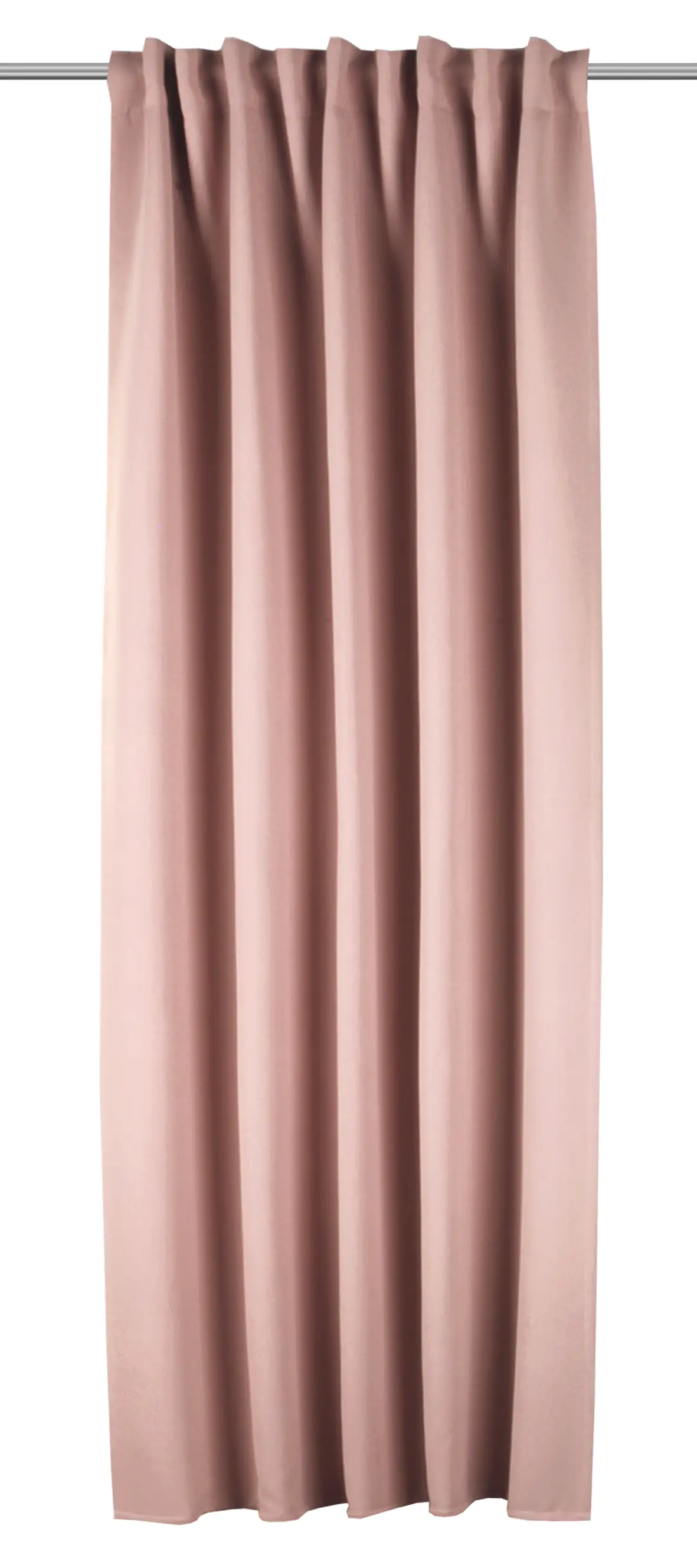 Neusser Collection Verdunklungsschal mit Gardinenband rosé 135x245 cm
