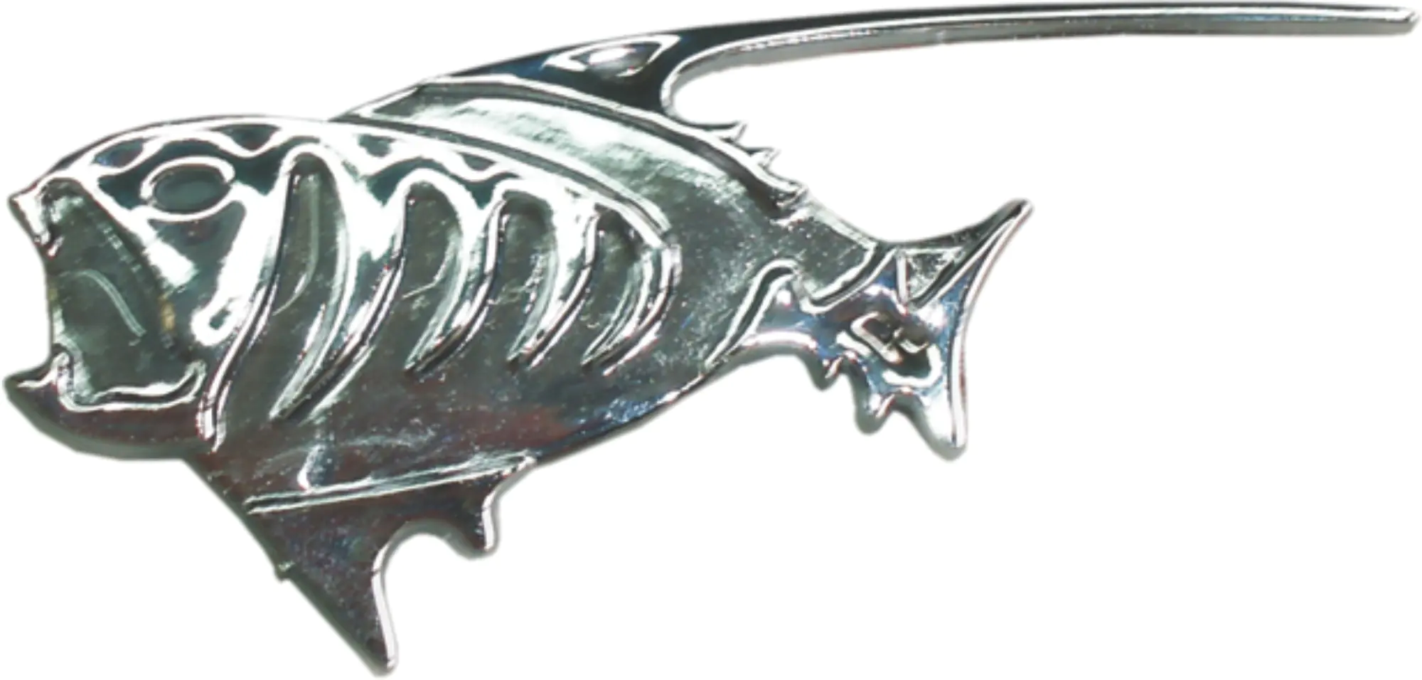 Hermann Schütz Aufkleber Chrom-Logo Fisch