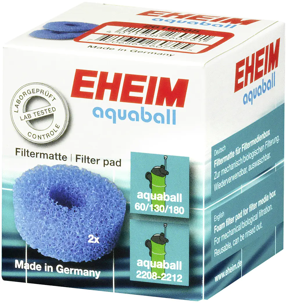 Eheim Filtermatte für Aquaball 60/130/180 und Aquaball 2208-2212 - 2 Stück Eheim Filtermatte für Aquaball 60/130/180 und Aquaball 2208-2212 - 2 Stück