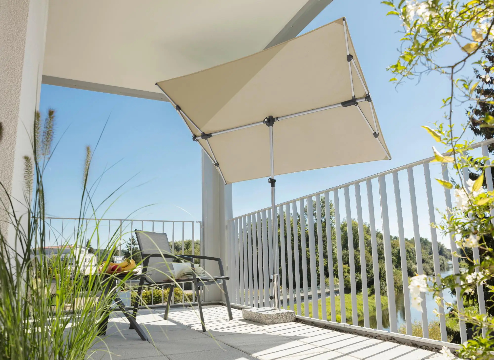 Schneider Sonnenschirm Novara natur 190 x 140 cm Schneider Sonnenschirm Novara natur 190 x 140 cm