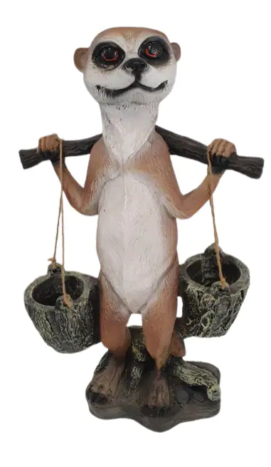 Dekofigur Erdmännchen Wasserträger 60 x 36 x 19 cm 