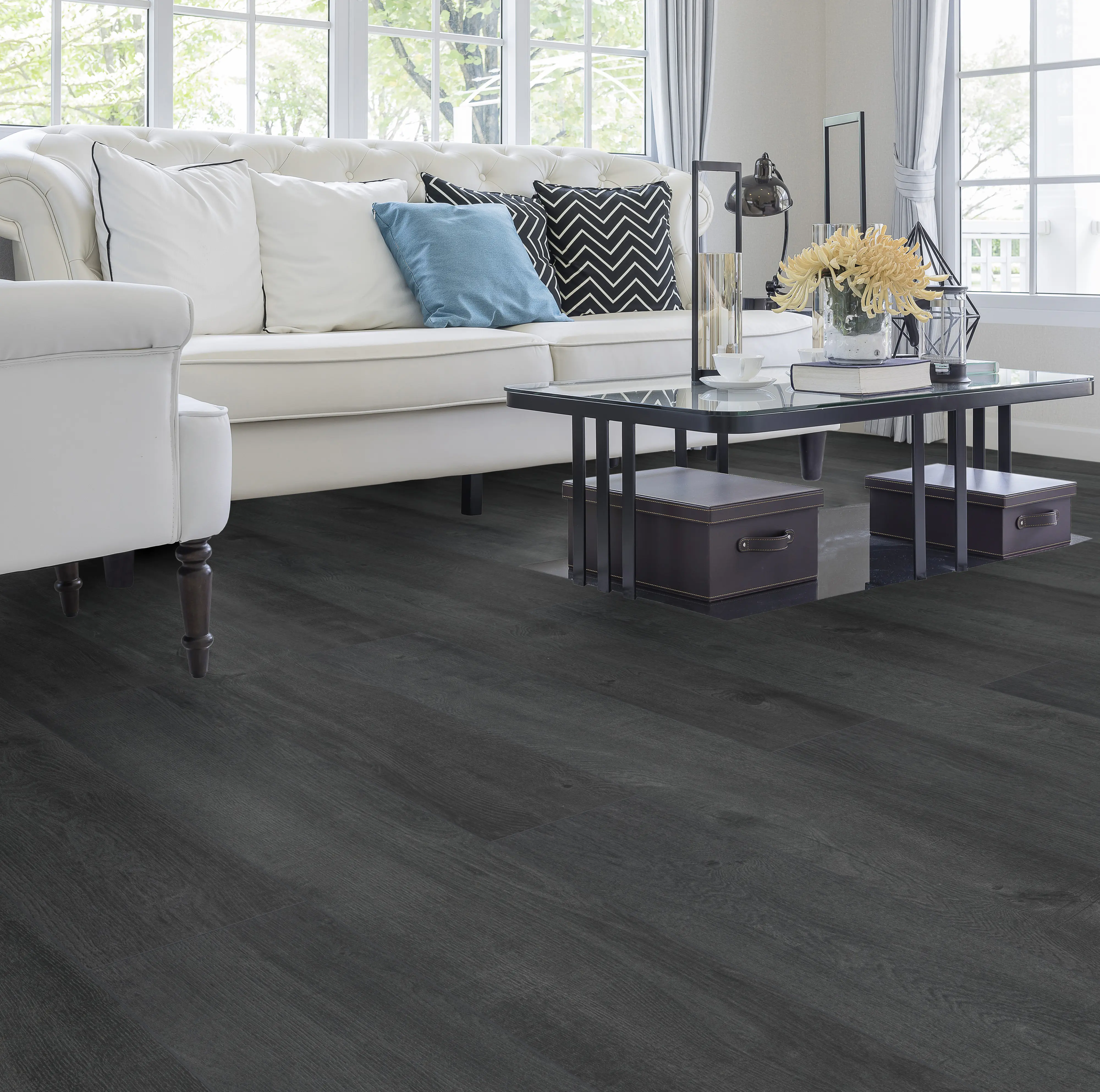 Classen Laminat Megaloc Aquaprotect 128,5 x 19,2 cm 8 mm Oak black