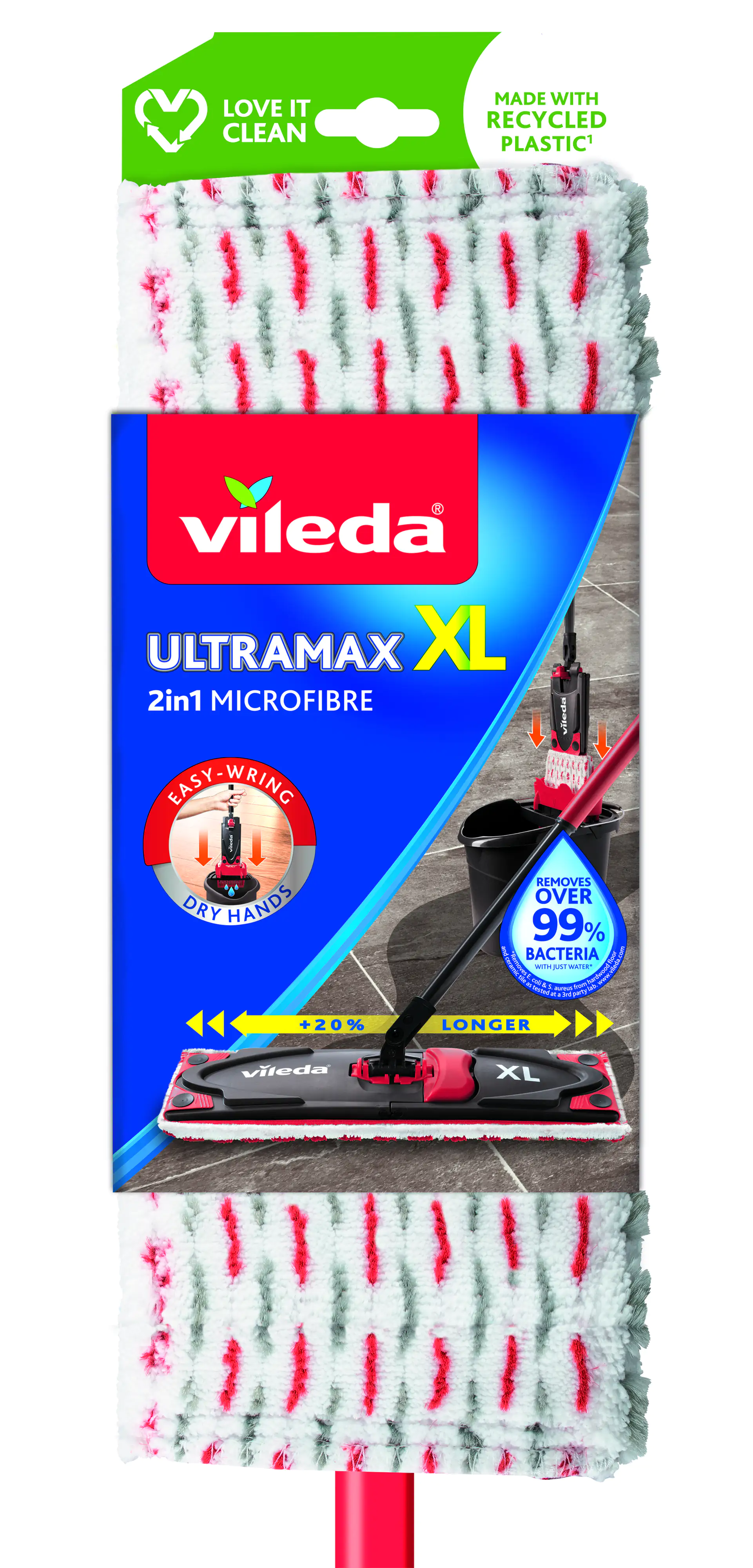 Vileda Bodenwischer Ultramax XL mit Teleskopstiel 42cm Vileda Bodenwischer Ultramax XL mit Teleskopstiel 42cm