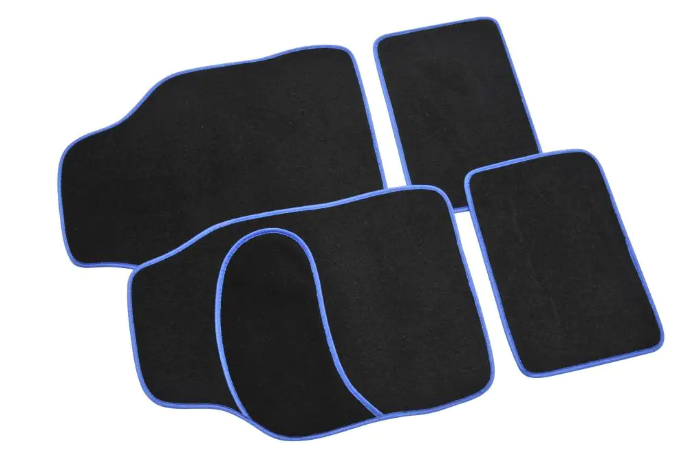 TrendLine Fußmatten 4-teilig schwarz blau