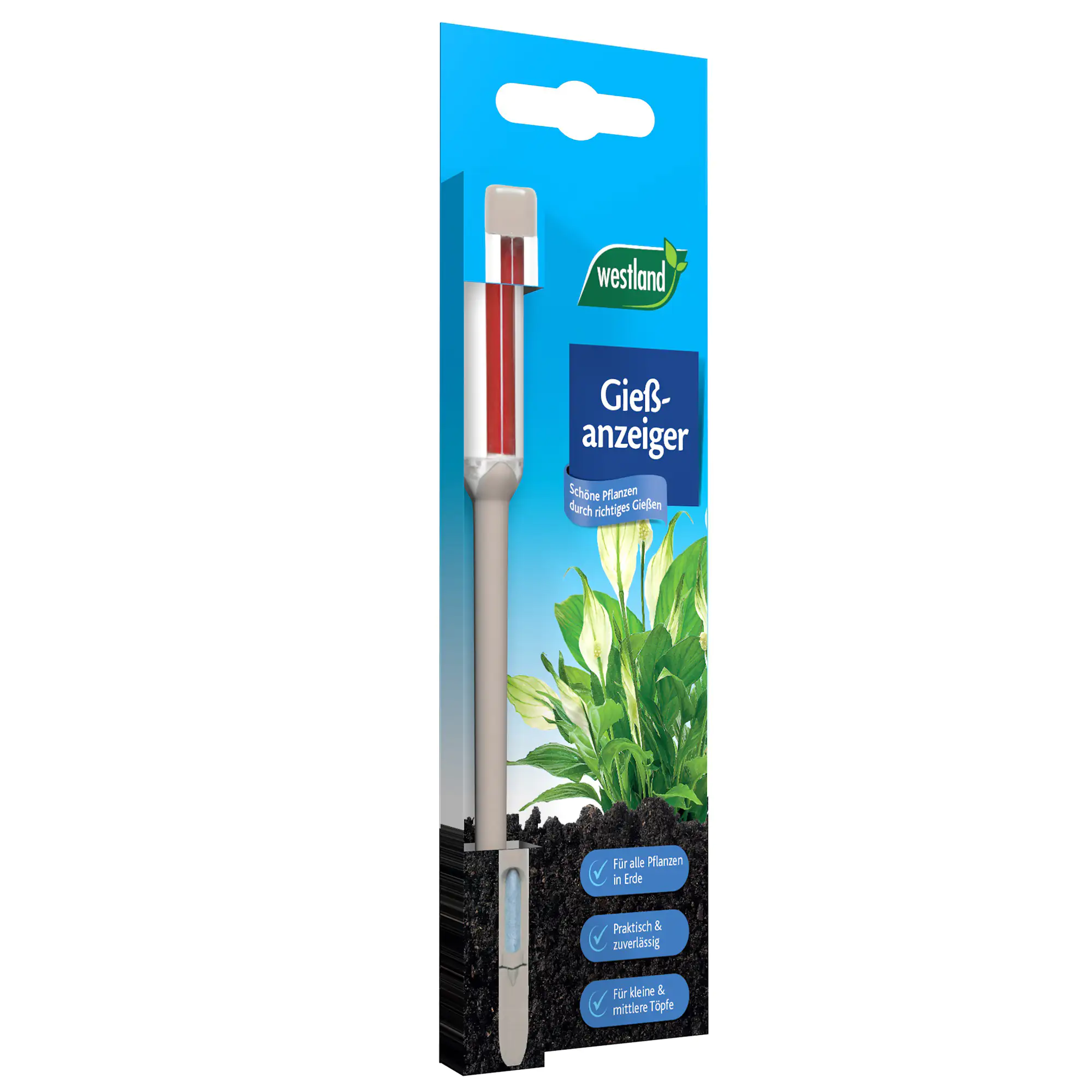 Westland Gießanzeiger klein steingrau 16 cm