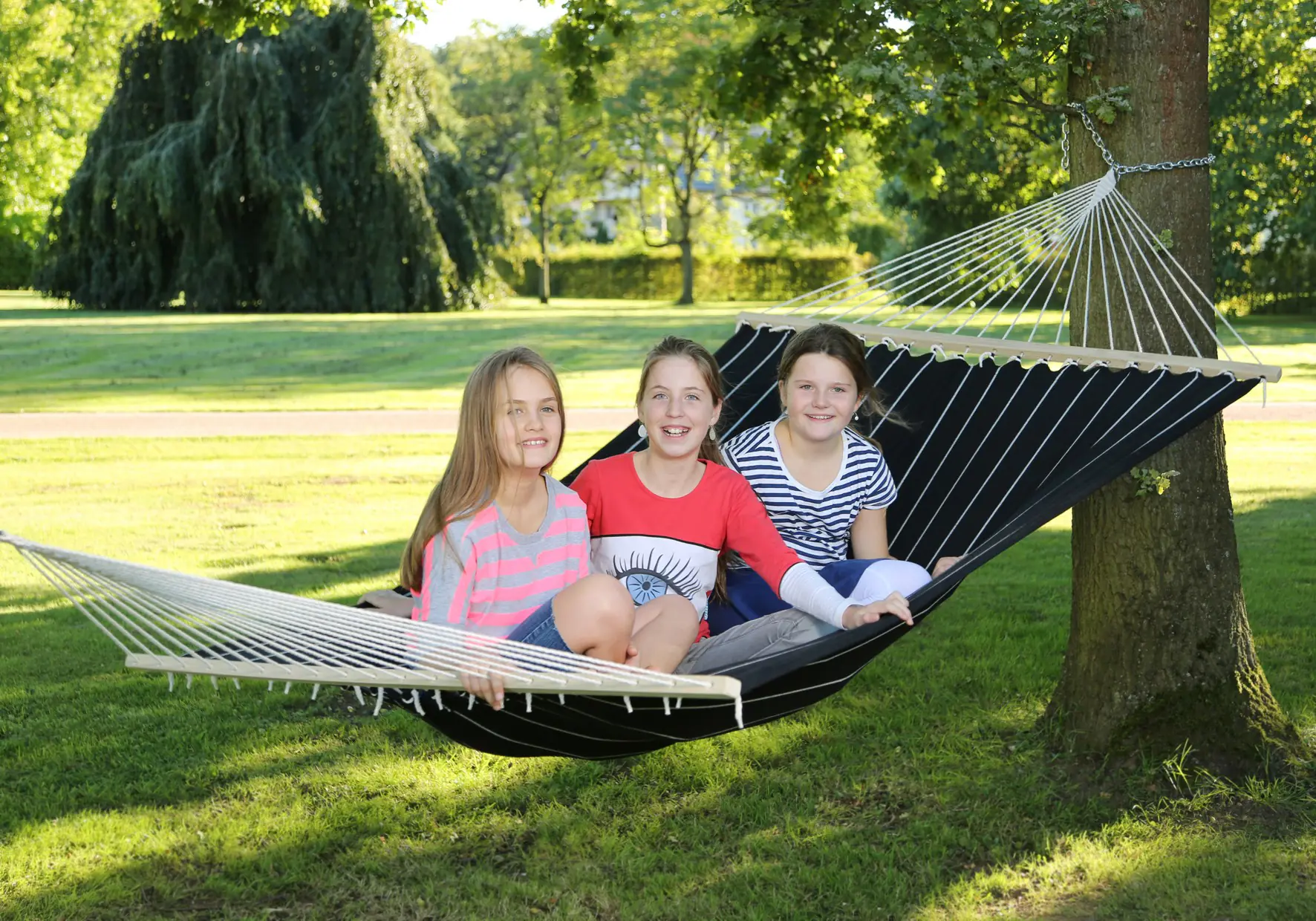 Conacord Hängematte Premium XL schwarz-weiß 310 cm