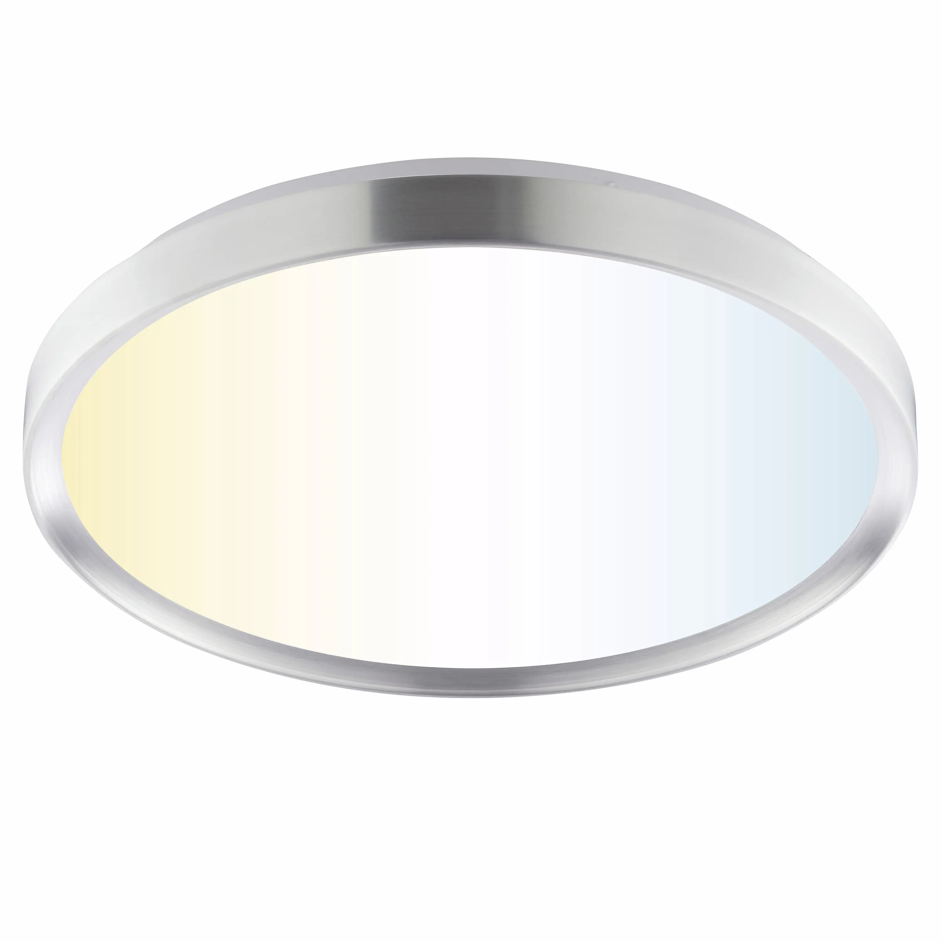 Brilliant LED Deckenleuchte Fancia Ø 39 x 6,5 cm warmweiß-kaltweiß eisen-weiß