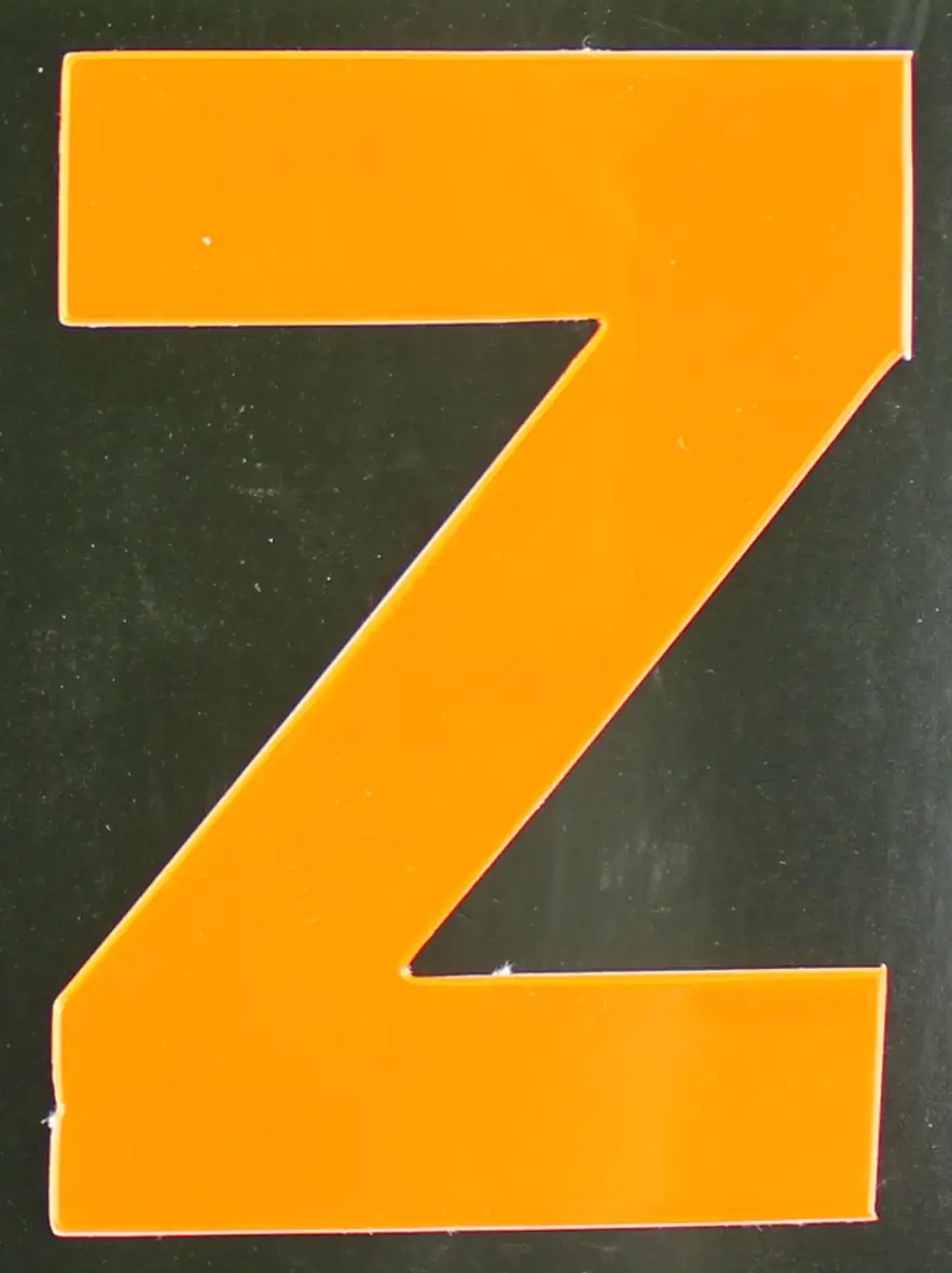 Conacord Reflektierender Klebebuchstabe Z orange "Z"
